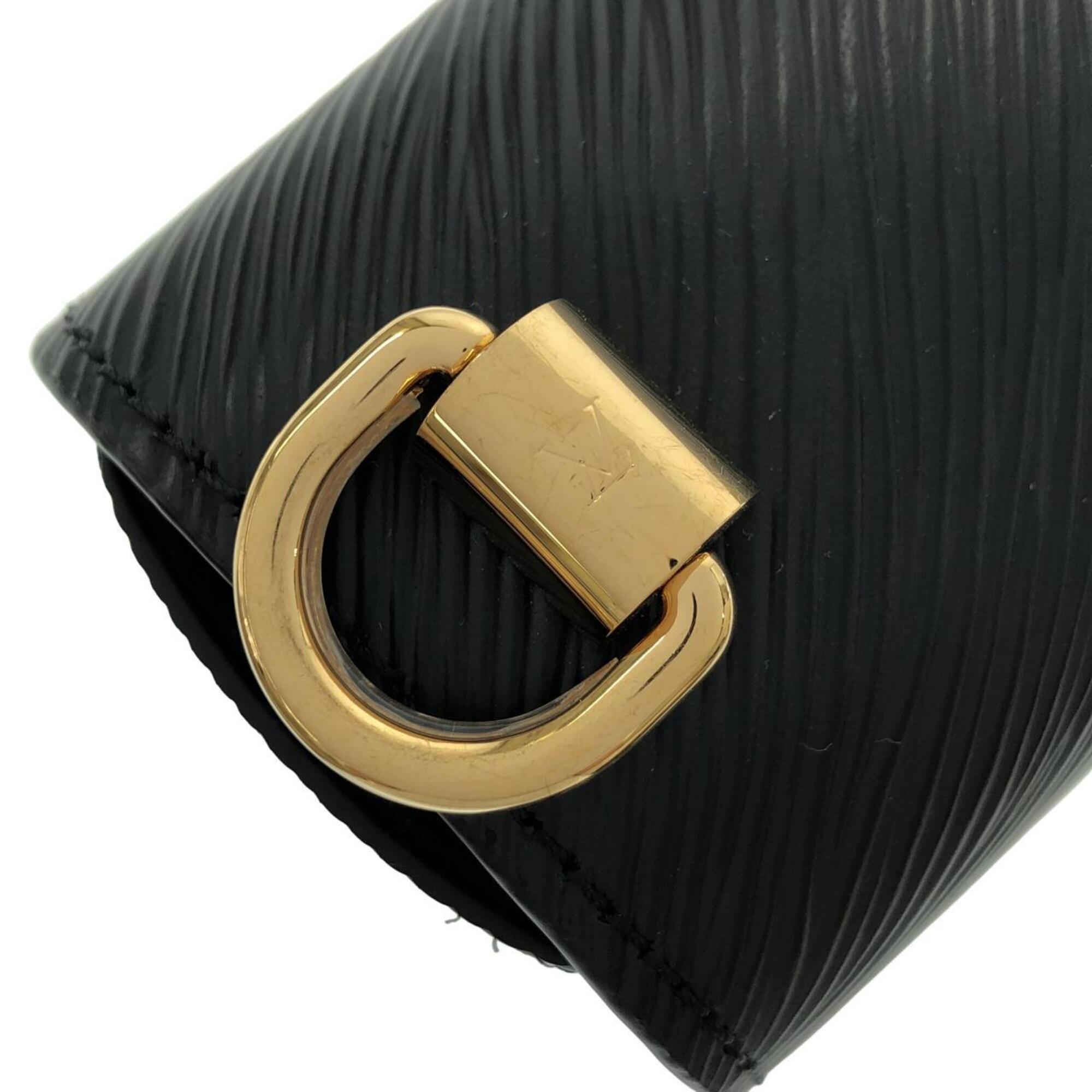 Louis Vuitton Black Leather Shoulder Bag (Pre-Owned)