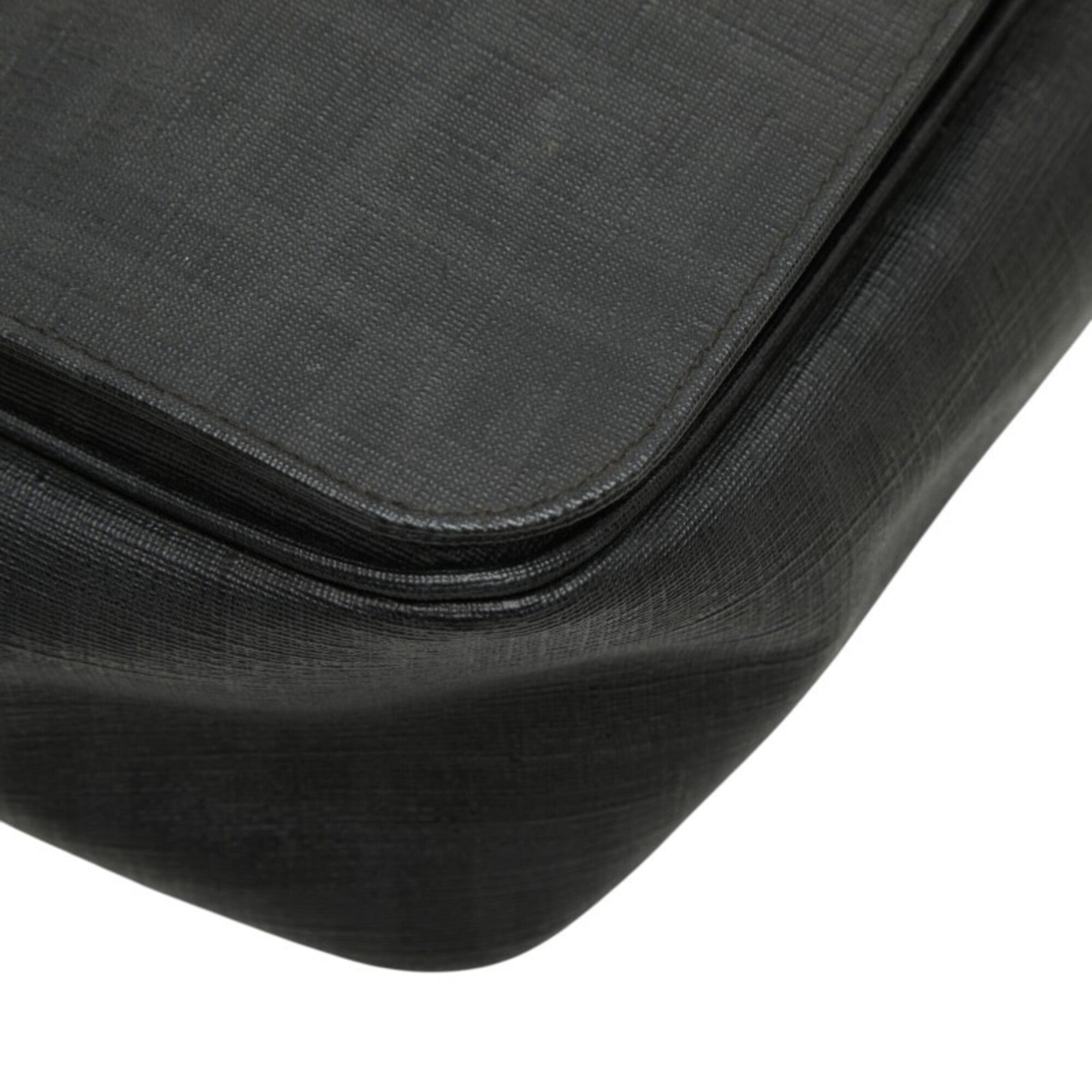 Fendi Black Gray Pvc Shoulder Bag (Pre-Owned)