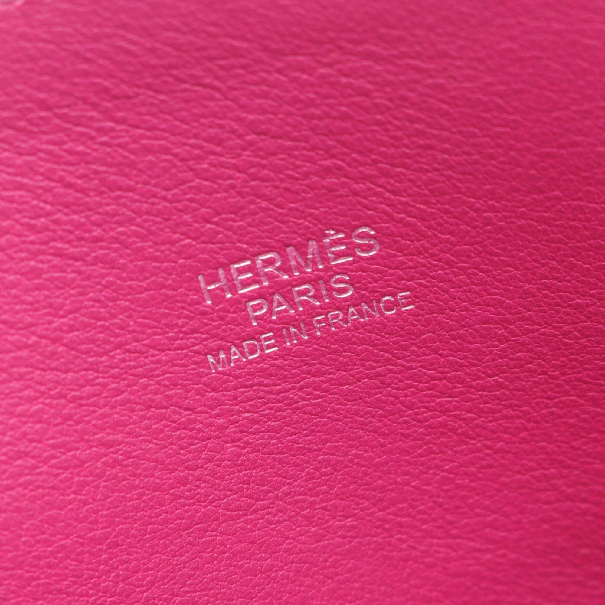 Hermes Pink Rose Purple Swift Leather Handbag (Pre-Owned)