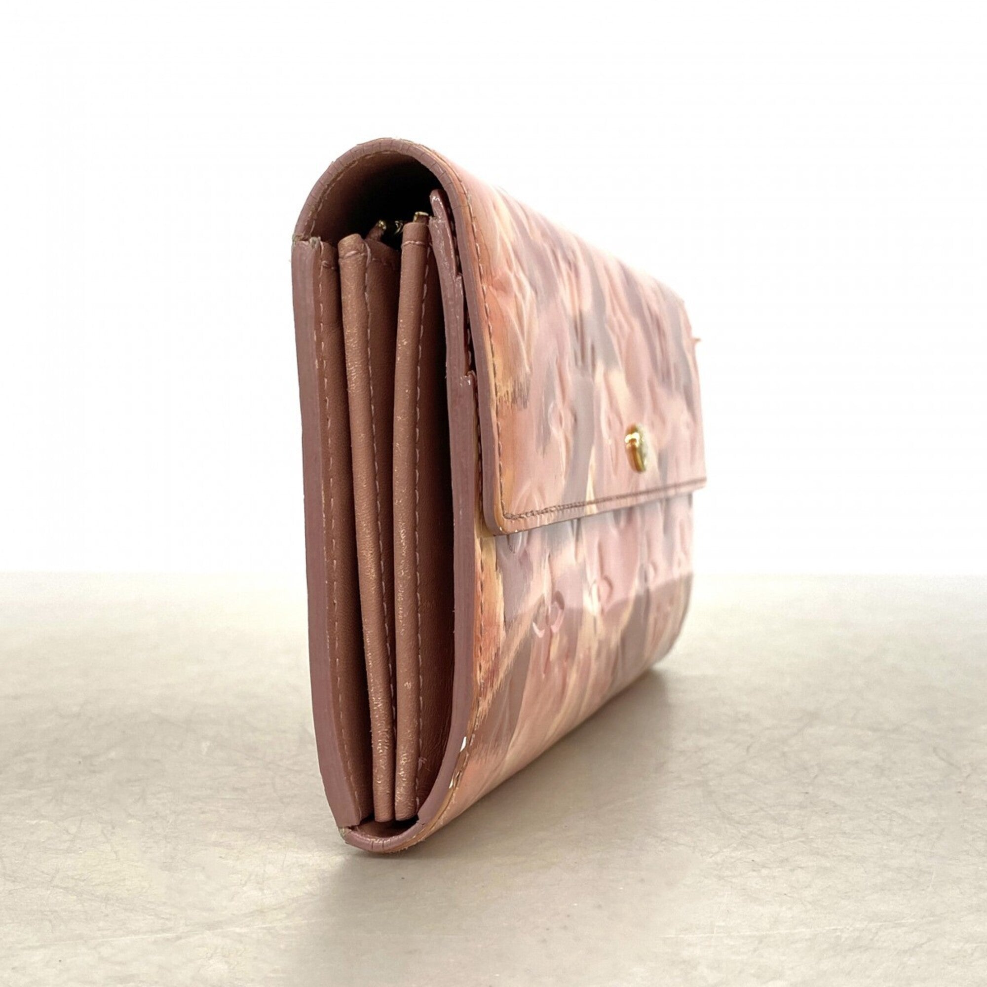 Louis Vuitton Rose Velours Long Wallet (Bi-Fold) (Pre-Owned)