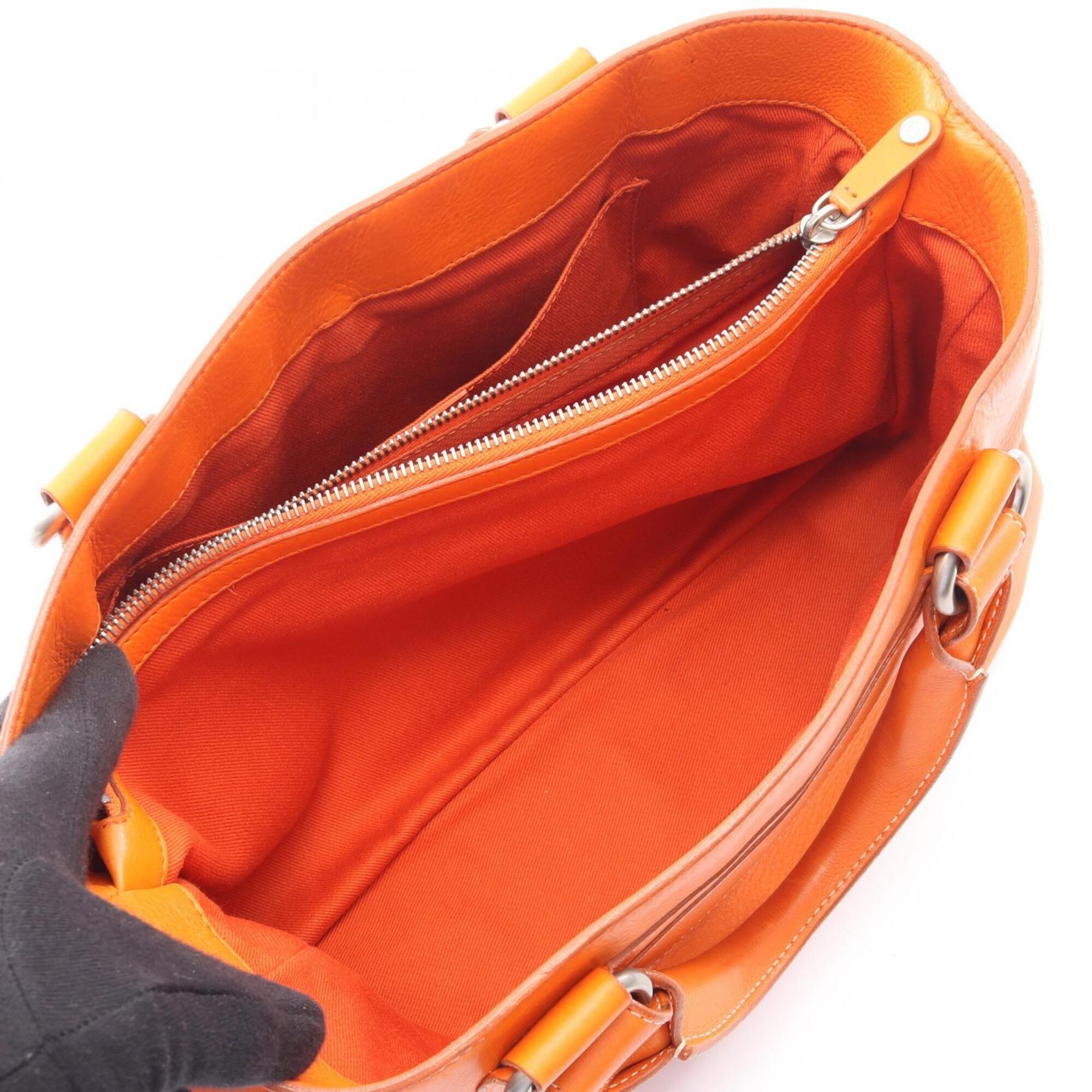 Celine Orange Leather Handbag (Pre-Owned)