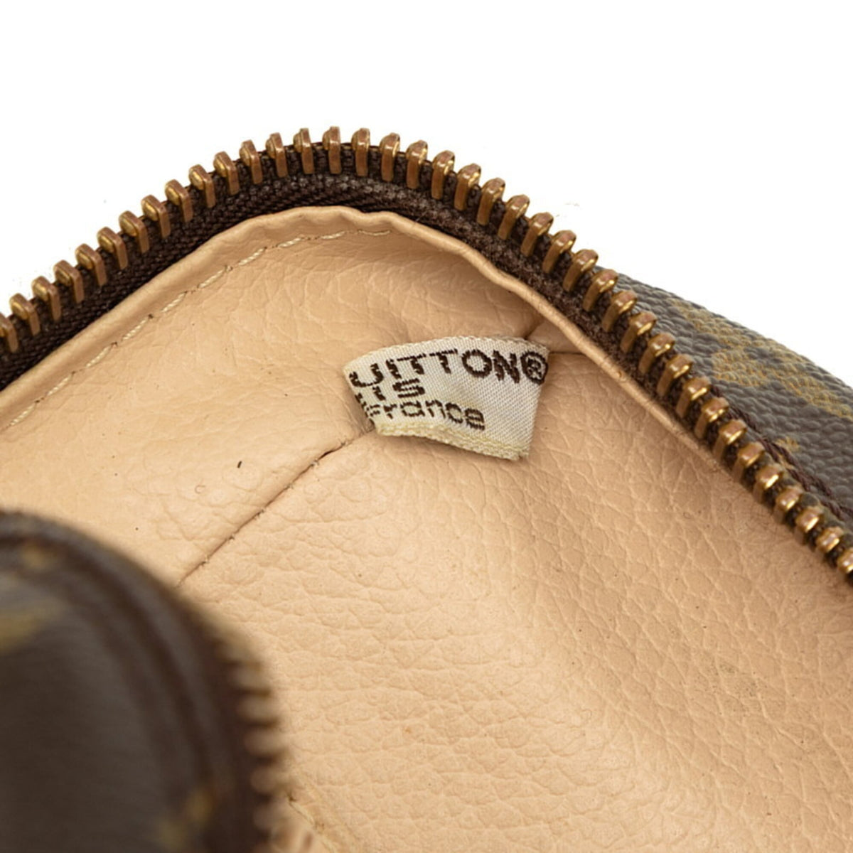 Louis Vuitton Brown Pvc Leather Handbag Pouch (Pre-Owned)