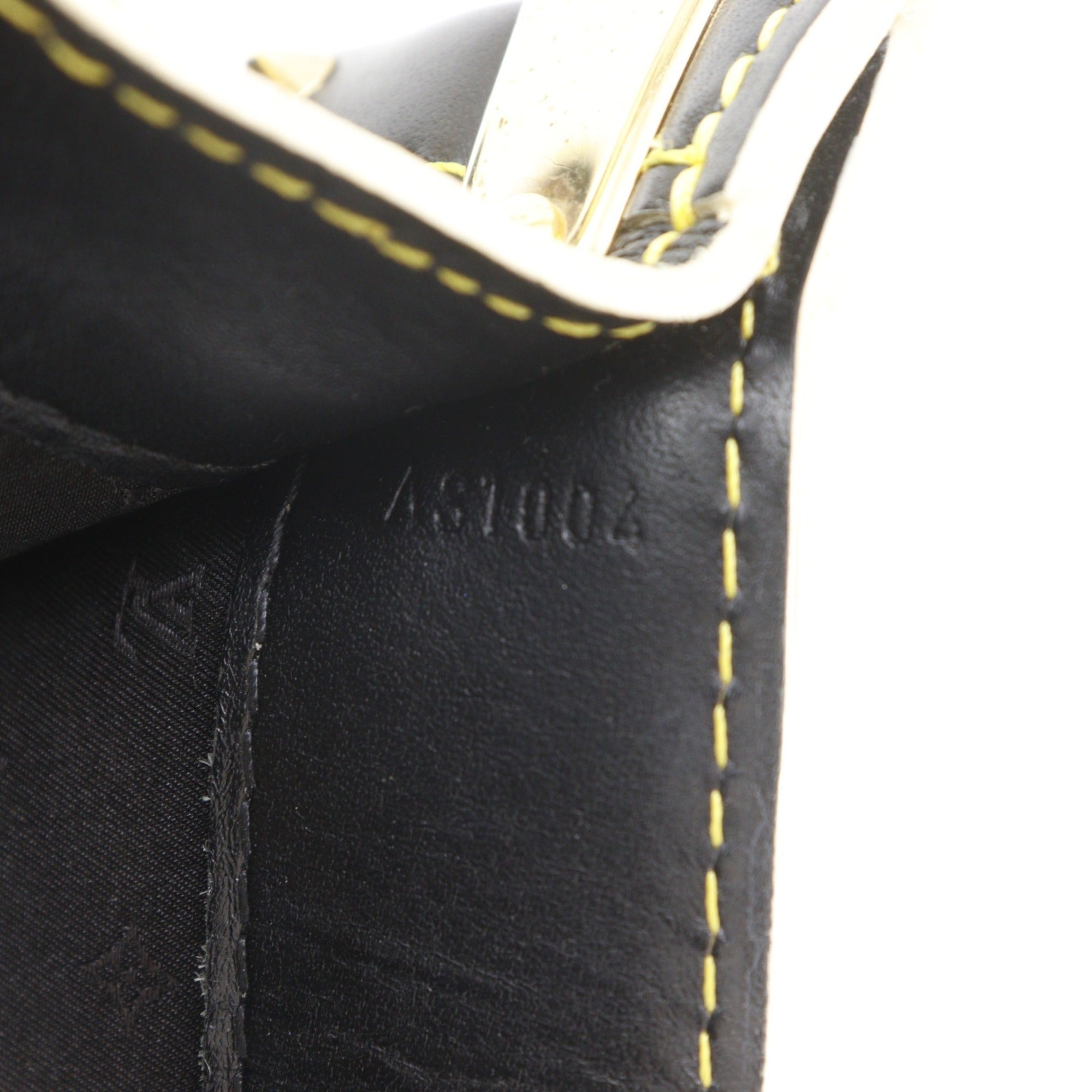 Louis Vuitton Black Noir Leather Tote Bag (Pre-Owned)