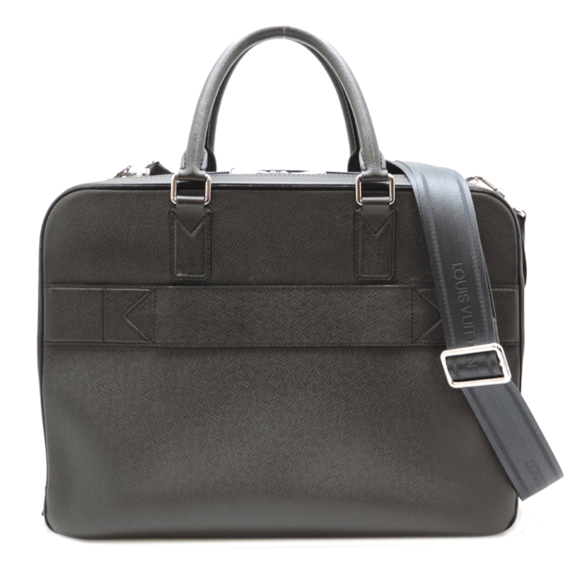 Louis Vuitton Ardoise Black Taiga Leather Briefcase (Pre-Owned)