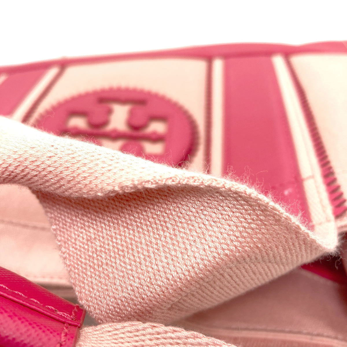 Tory Burch Pink Canvas Handbag (Pre-Owned)