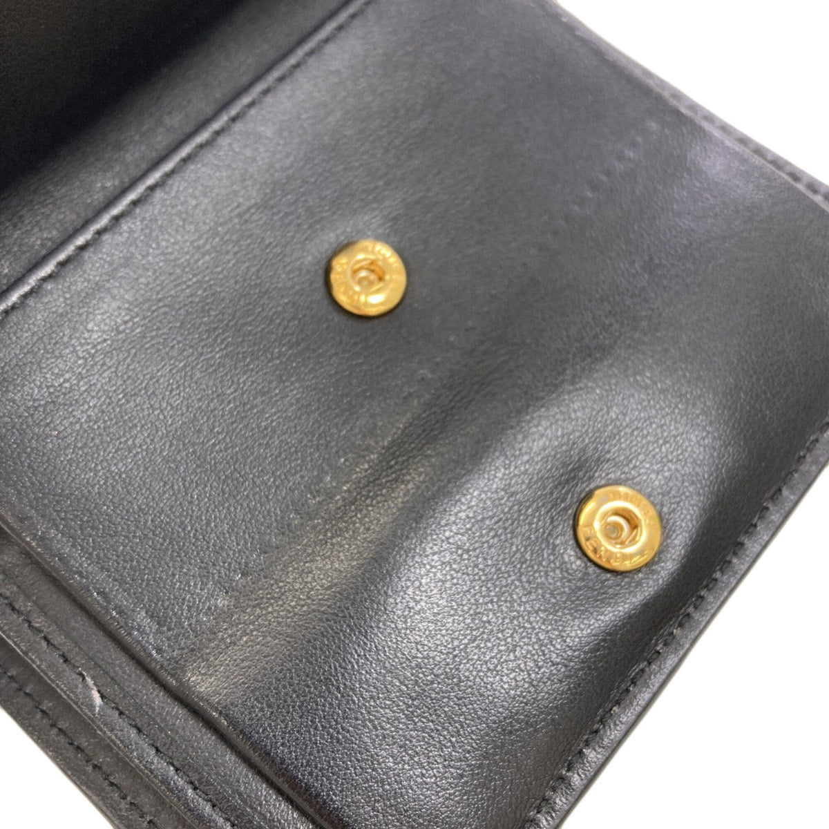 Fendi Black Leather Wallet (Bi-Fold) (Pre-Owned)