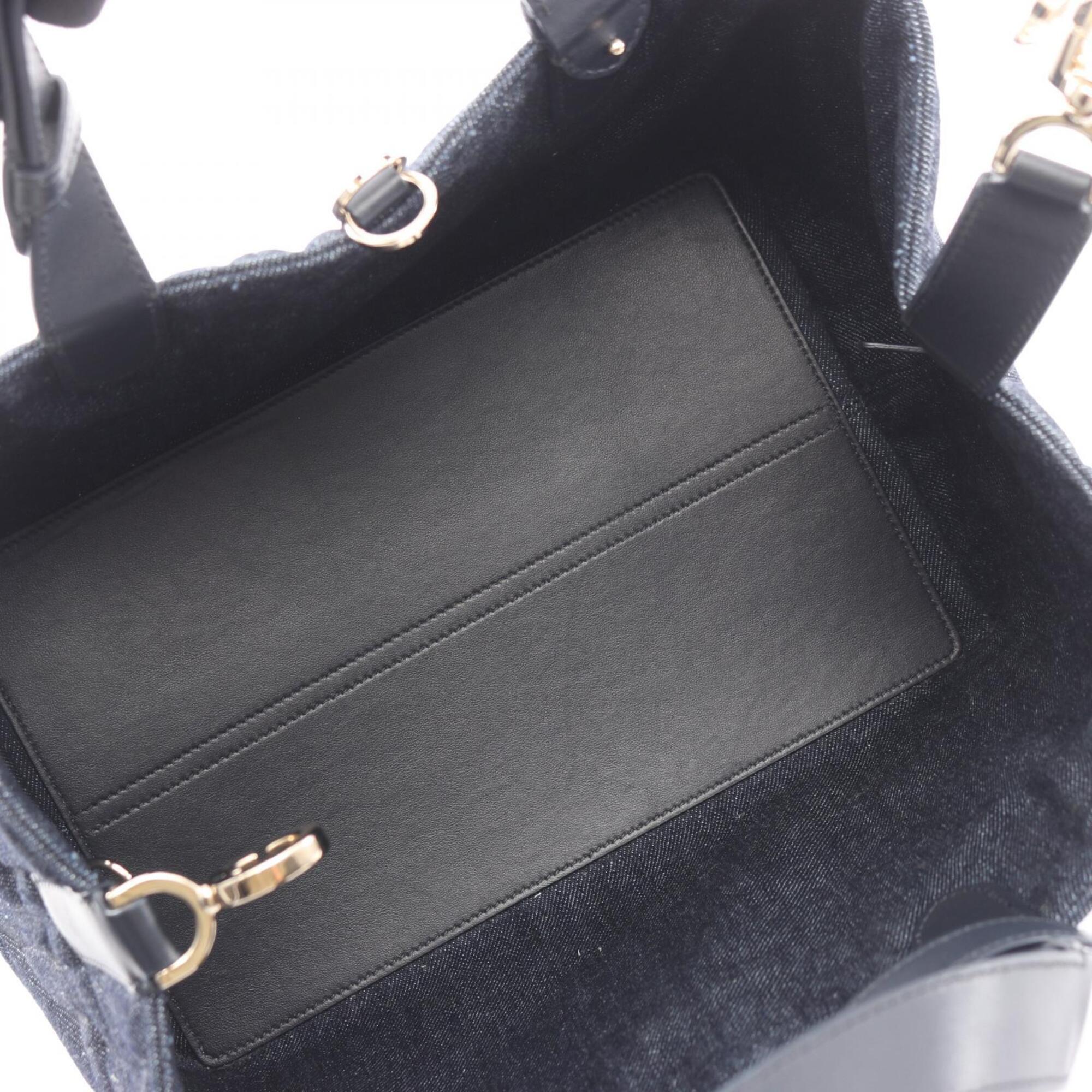Christian Dior Navy Denim Handbag Pouch (Pre-Owned)
