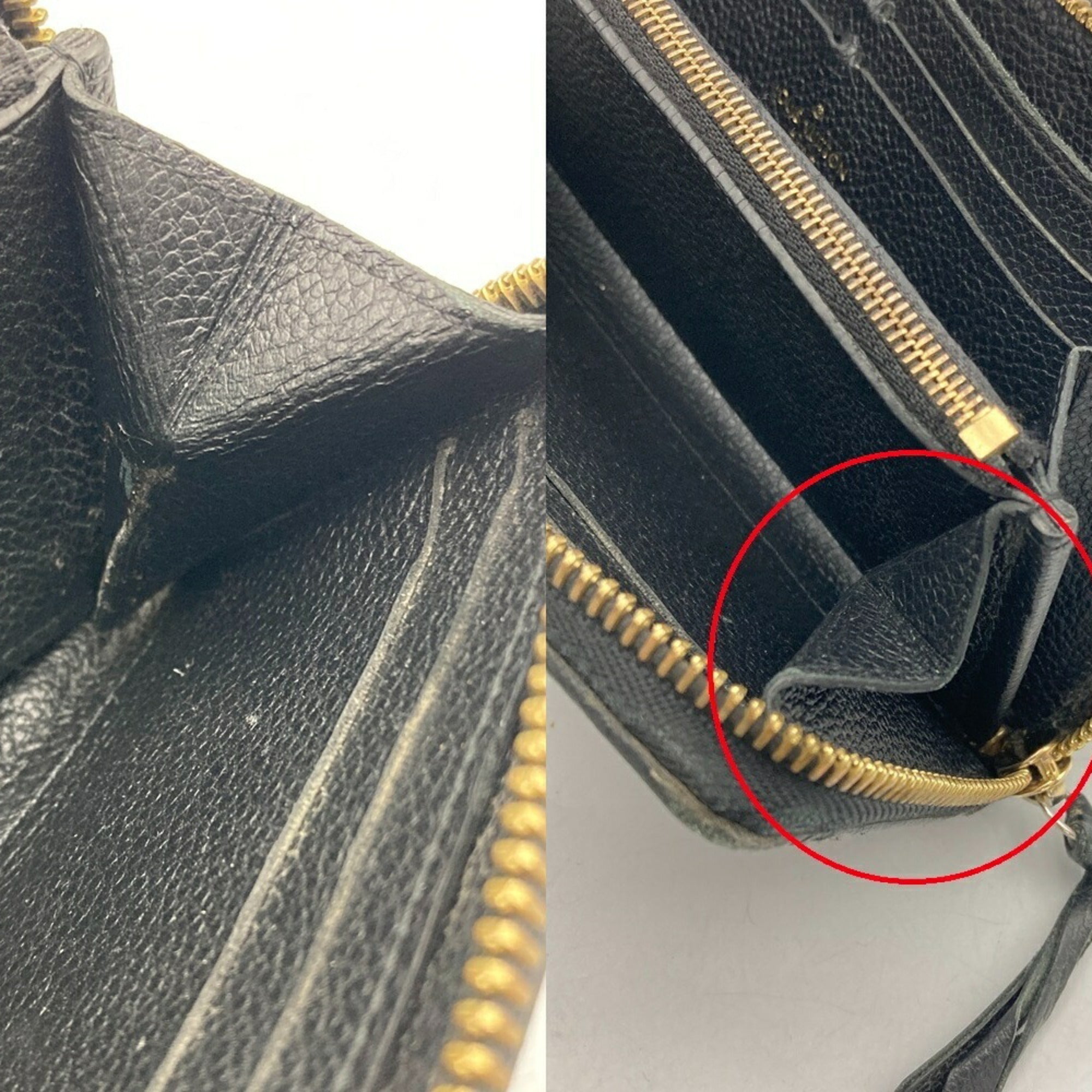 Louis Vuitton Monogram Empreinte Black Monogram Empreinte Long Wallet (Bi-Fold) (Pre-Owned)