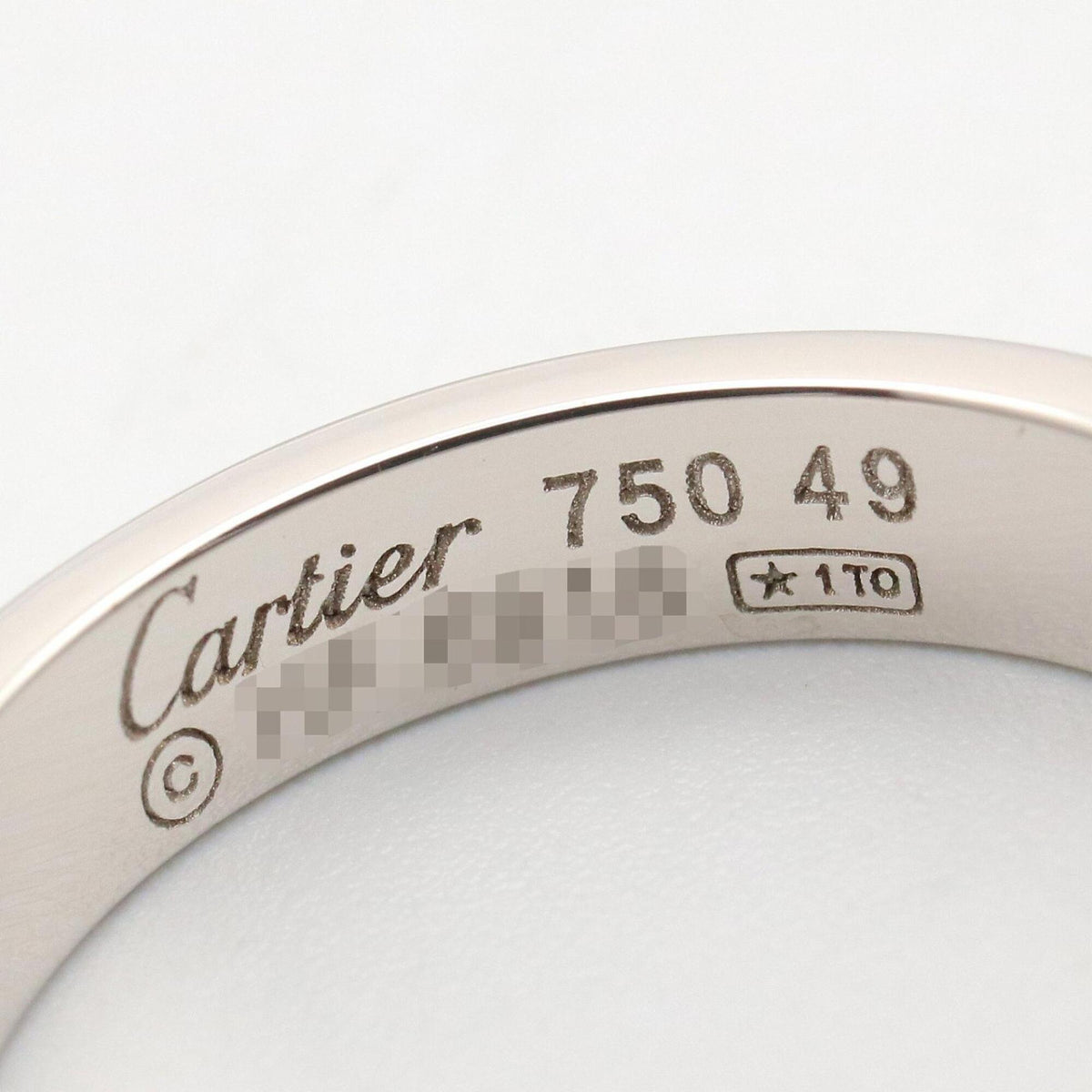 Cartier White Gold White Gold (18K) Band Ring (Pre-Owned)