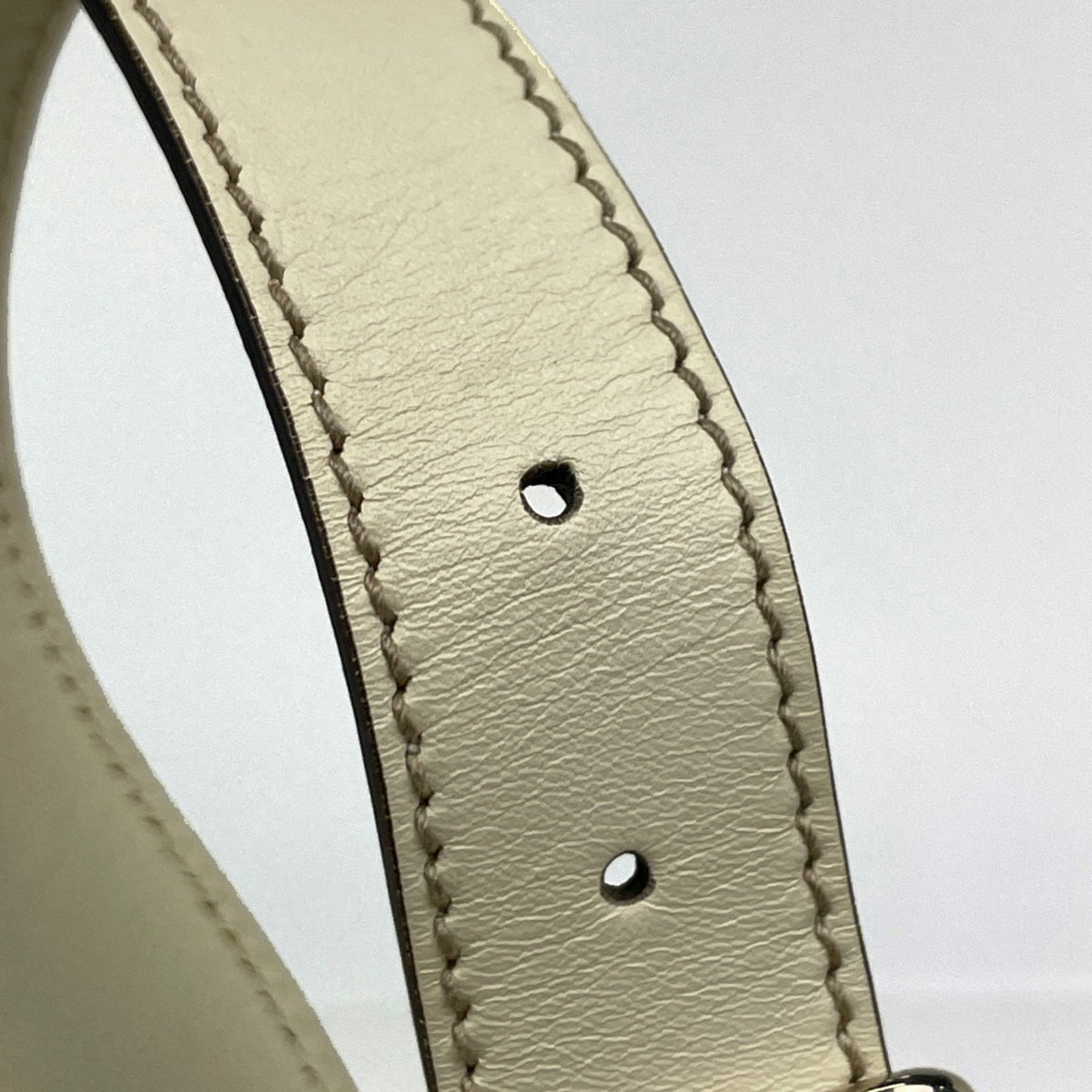 Gucci Beige Ivory Coated Canvas Leather Messenger Bag Shoulder Bag (Pre-Owned)
