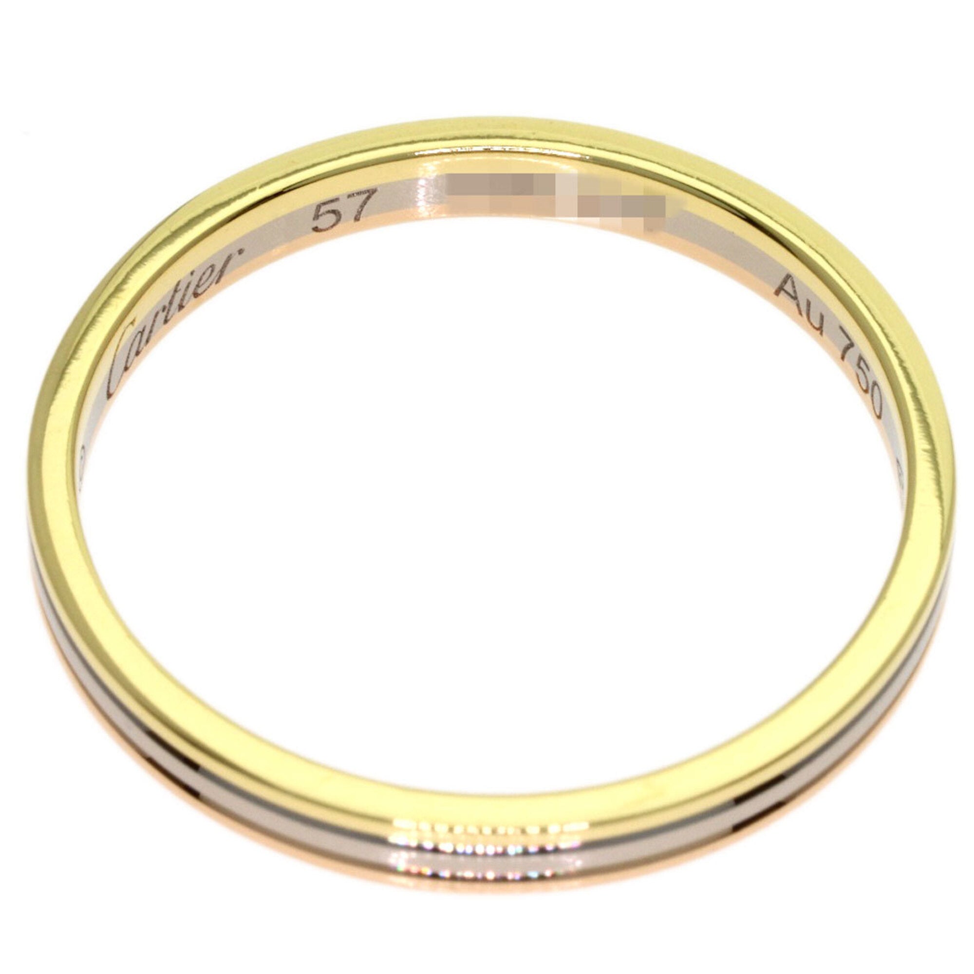 Cartier Yellow Gold (18K) Pink Gold (18K) White Gold (18K) Band Ring (Pre-Owned)