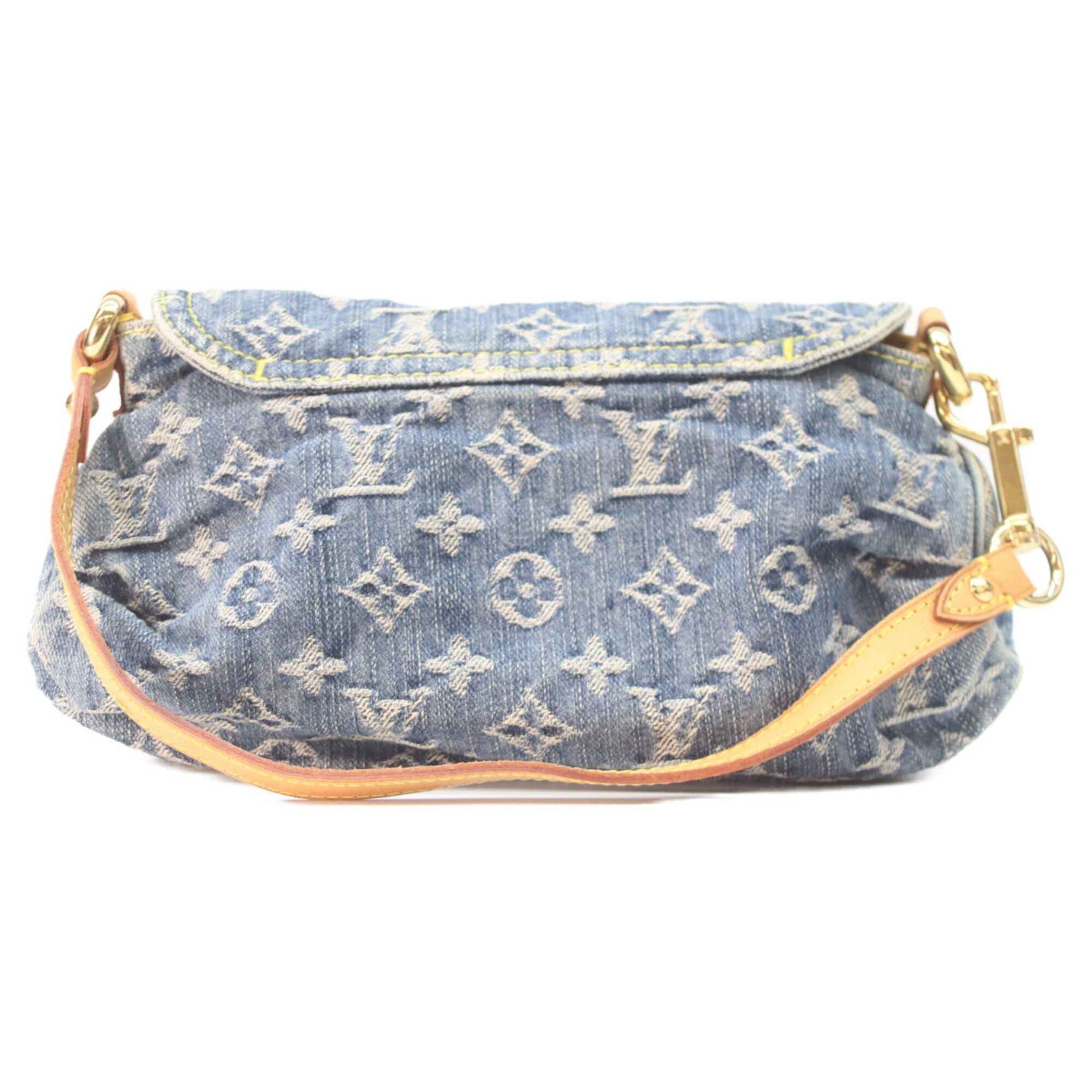 Louis Vuitton Indigo Monogram Denim Shoulder Bag (Pre-Owned)