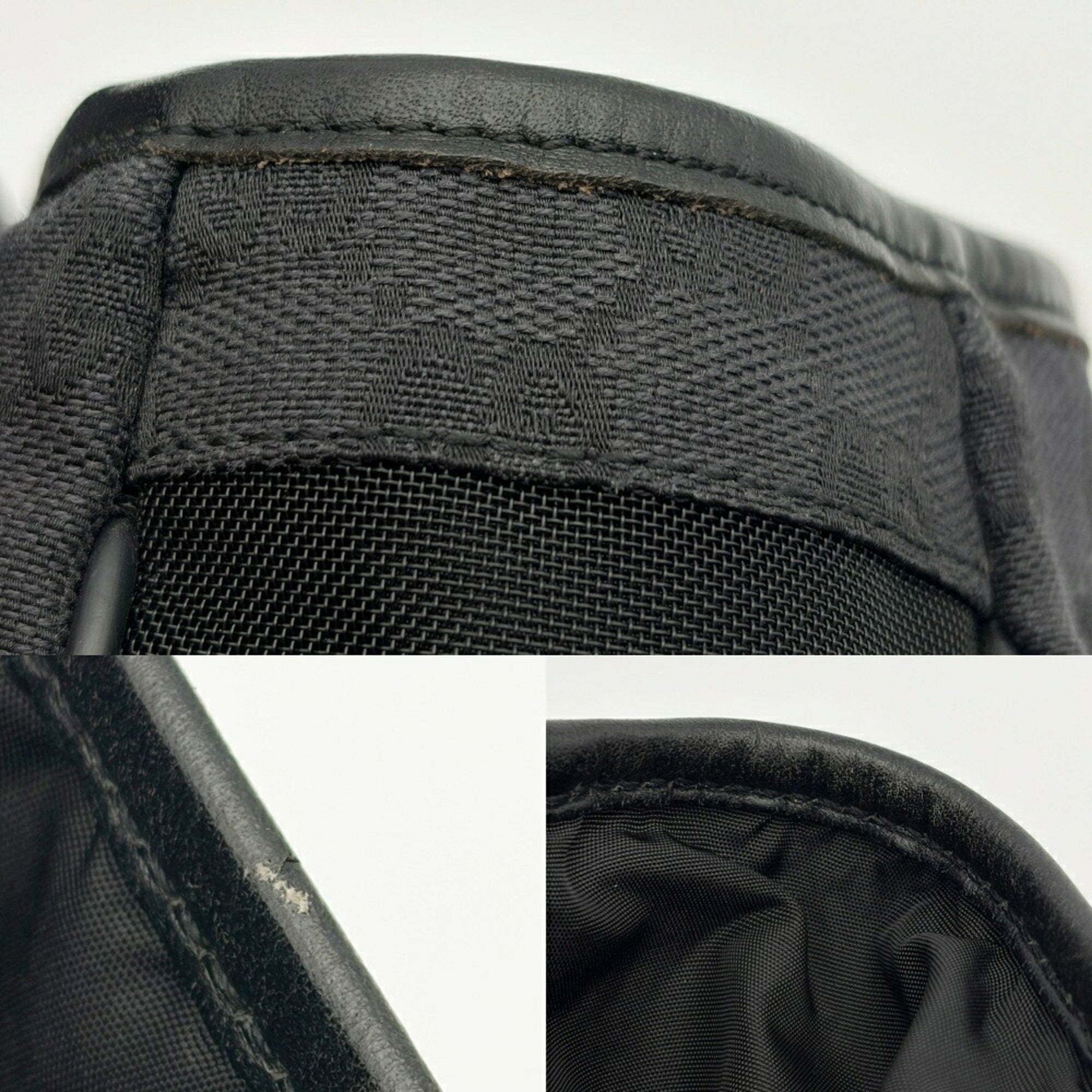 Gucci Black Gg Canvas Nylon (Pre-Owned)