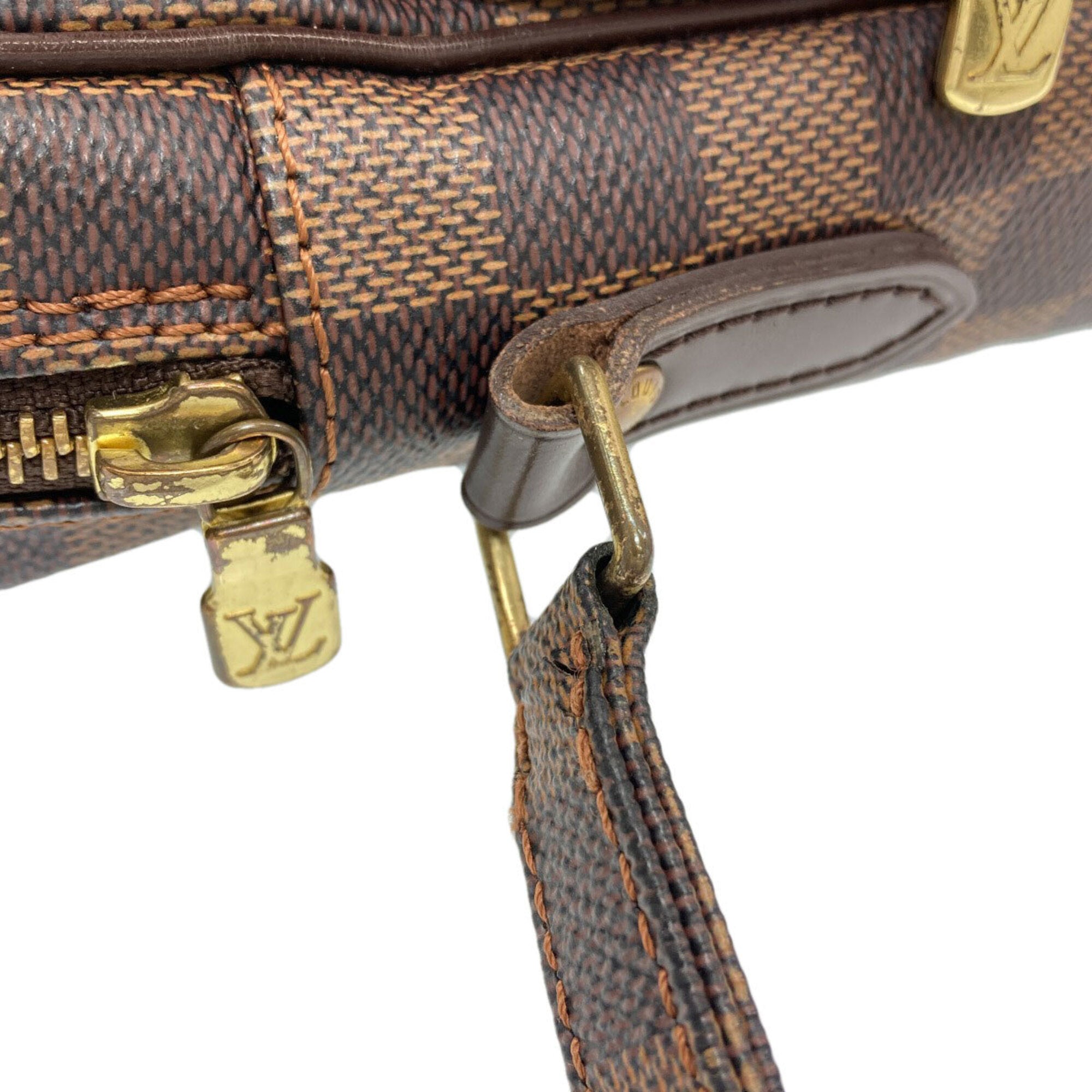 Louis Vuitton Damier Canvas Ebene Damier Canvas Shoulder Bag (Pre-Owned)