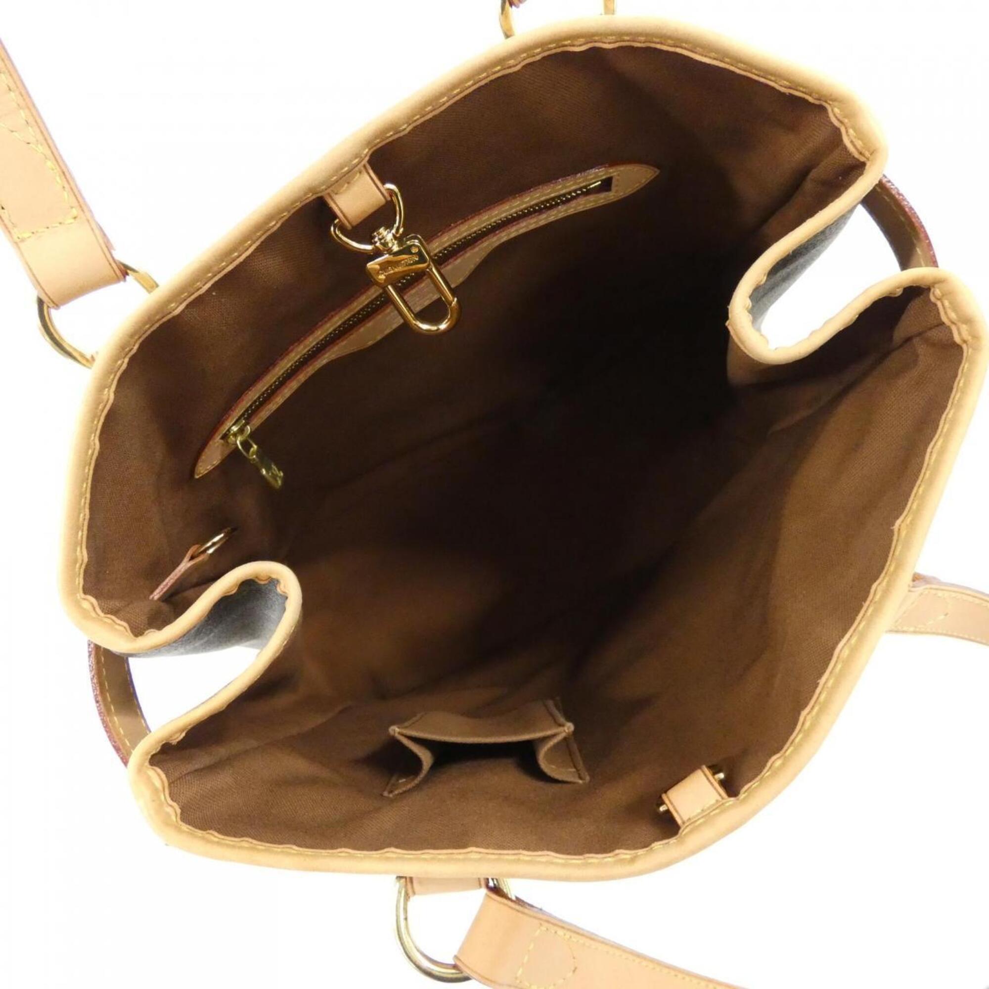Louis Vuitton Monogram Marron Coated Canvas Shoulder Bag Tote Bag (Pre-Owned)