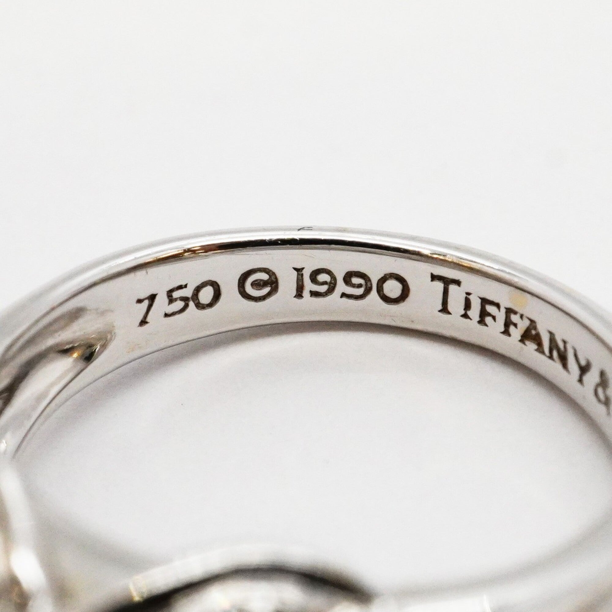 Tiffany White Gold (18K) Band Ring (Pre-Owned)