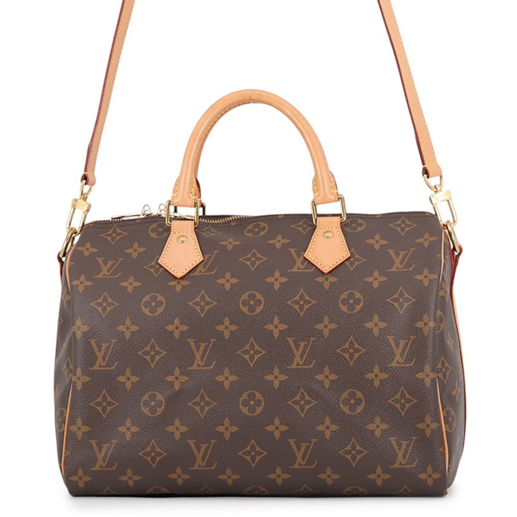 Louis Vuitton Brown Monogram Monogram Boston Bag Handbag (Pre-Owned)