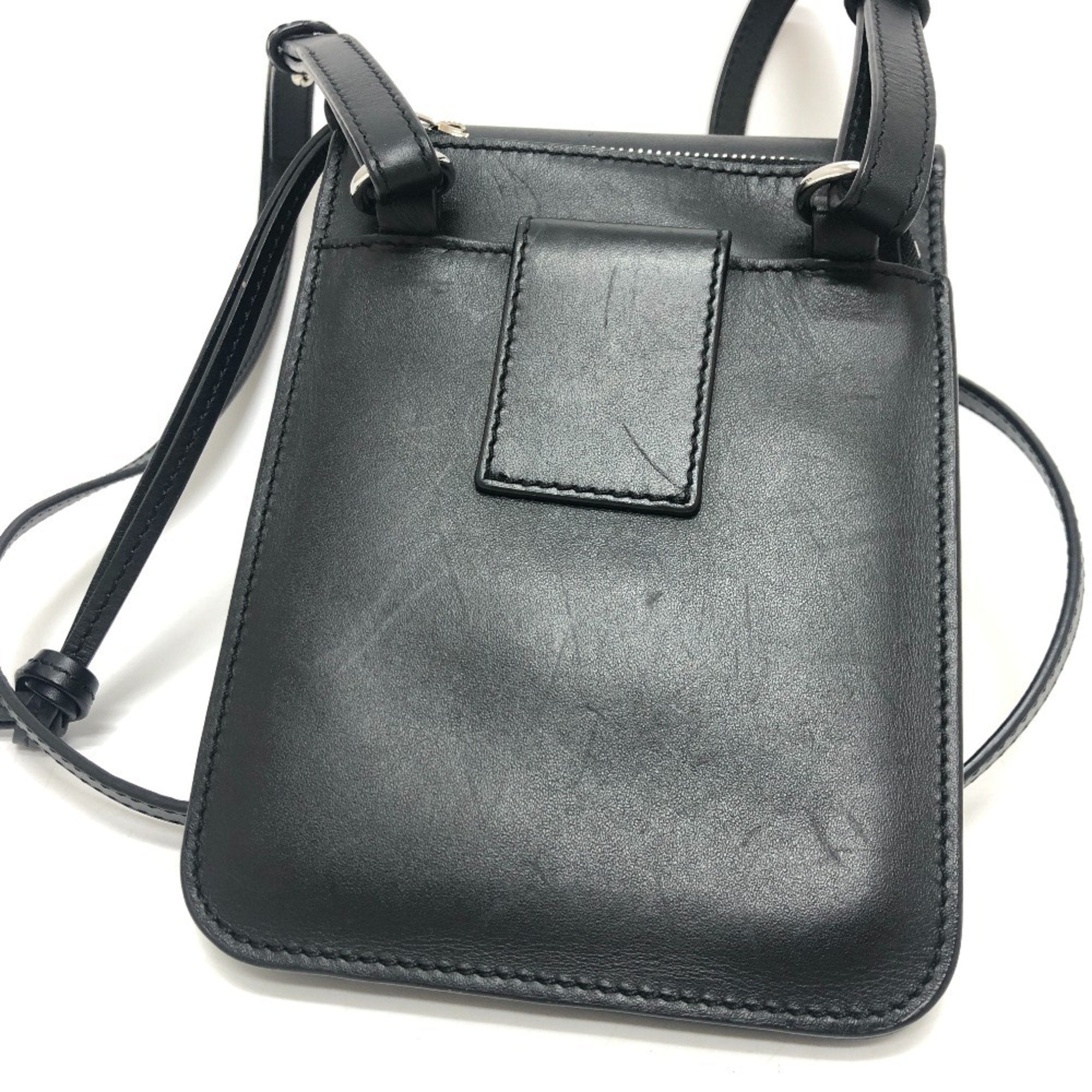 Loewe Black Leather Pochette Shoulder Bag (Pre-Owned)