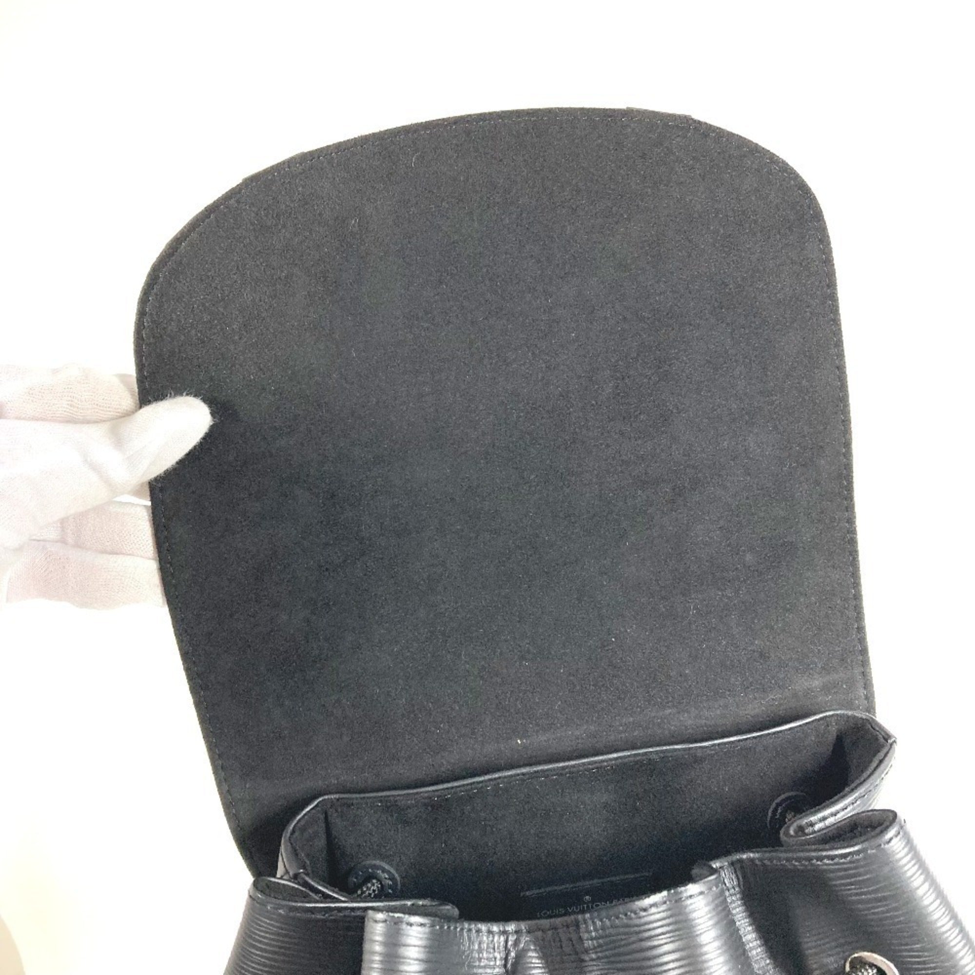 Louis Vuitton Black Noir Epi Leather Backpack (Pre-Owned)