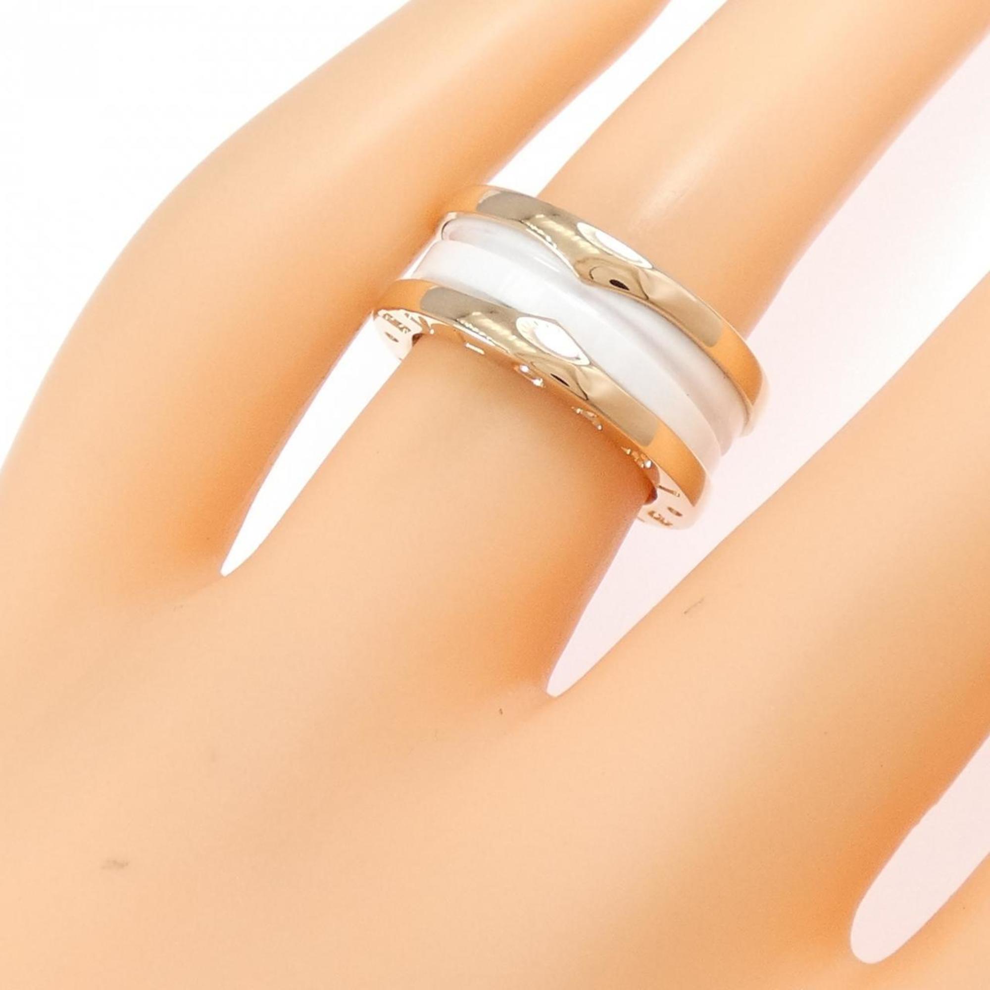 Bvlgari B.Zero1 Pink Gold (18K) Ceramic Band Ring (Pre-Owned)