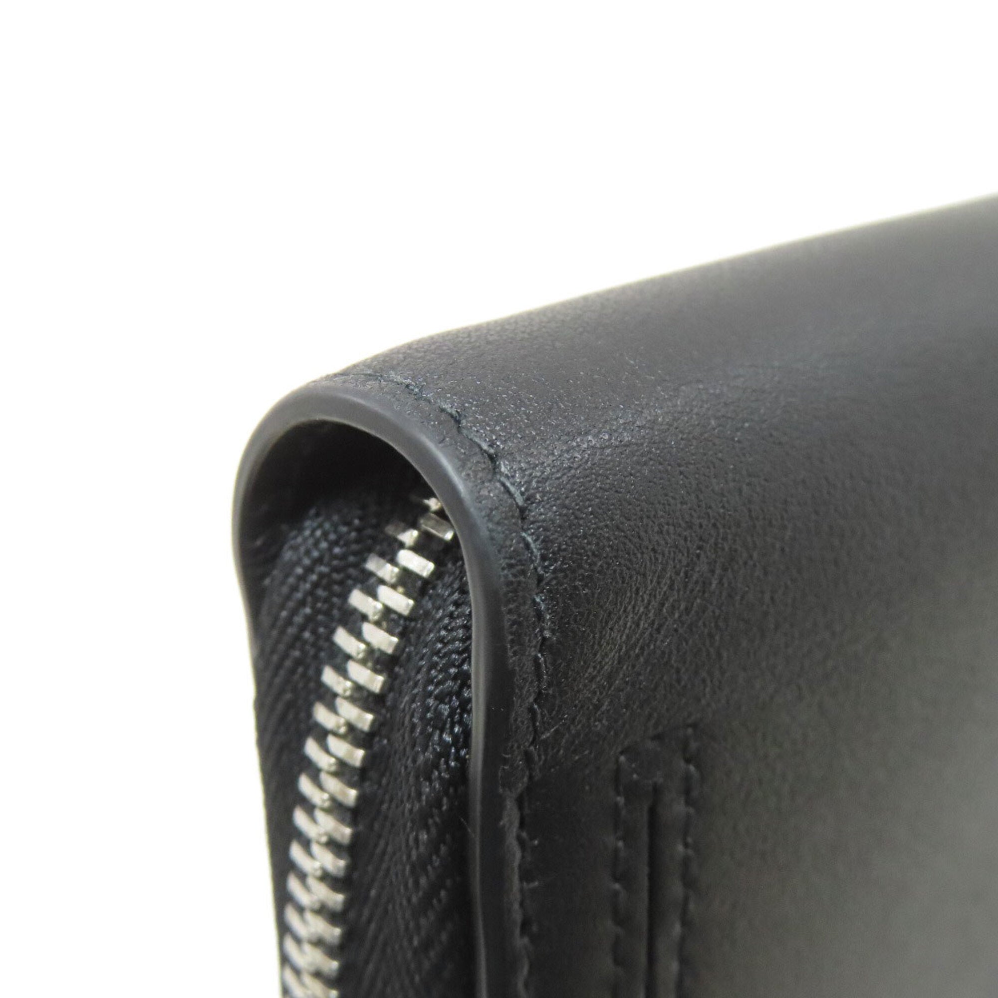 Cartier Must Black Leather Long Wallet (Bi-Fold) (Pre-Owned)