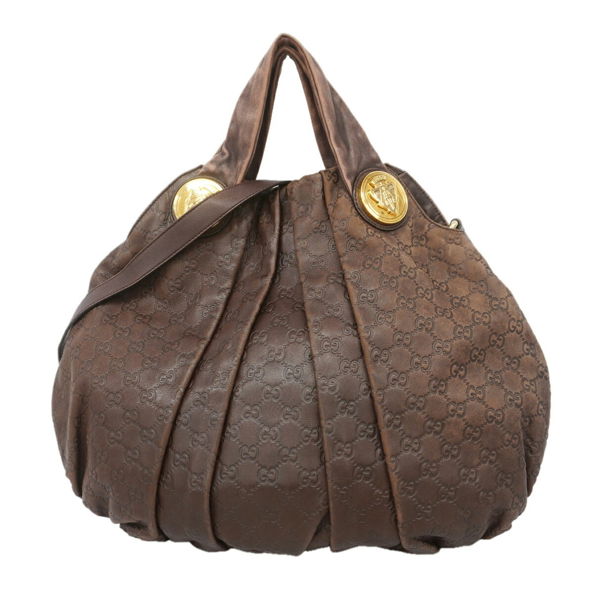 Gucci Brown Leather Handbag (Pre-Owned)