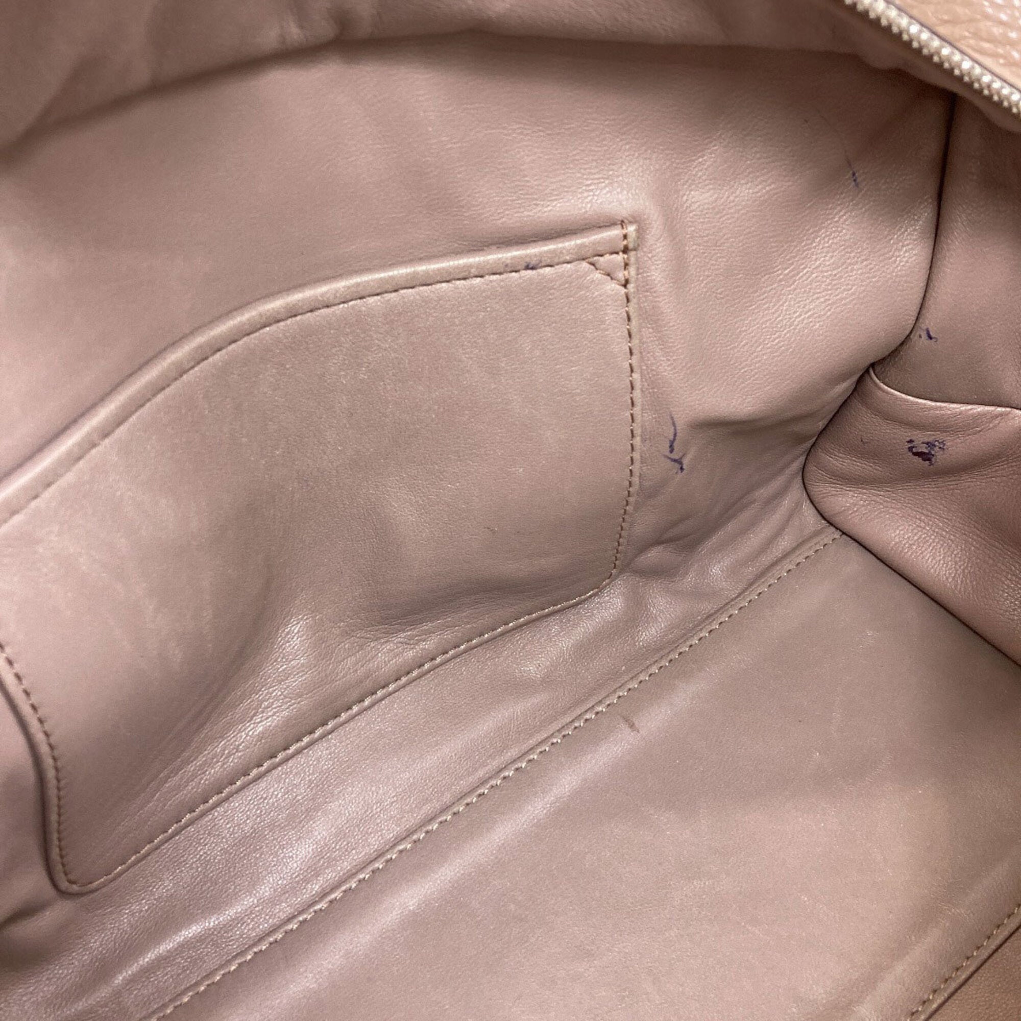 Loewe Amazona Grayish Leather Handbag (Pre-Owned)