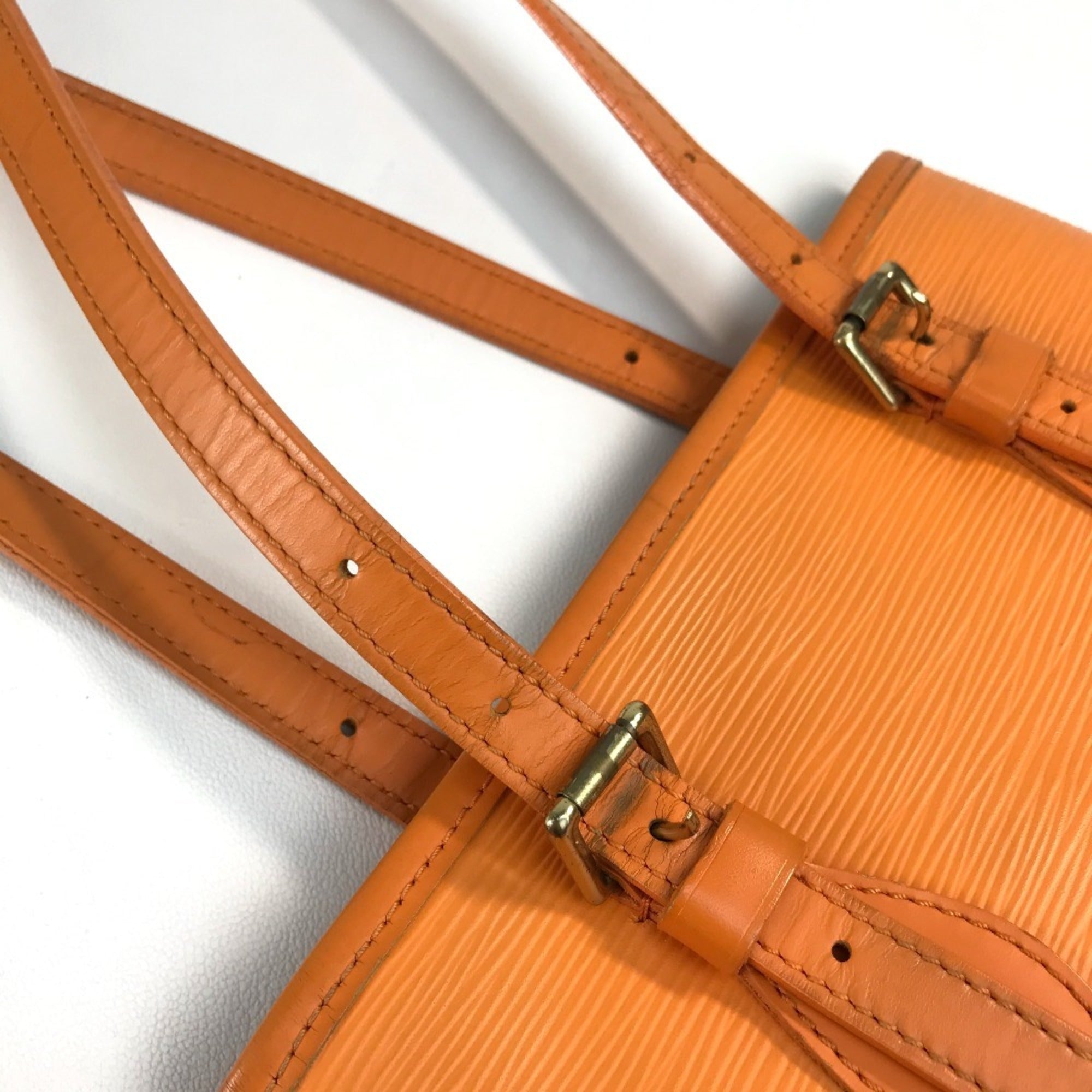 Louis Vuitton Epi Orange Epi Leather Handbag Shoulder Bag Tote Bag (Pre-Owned)