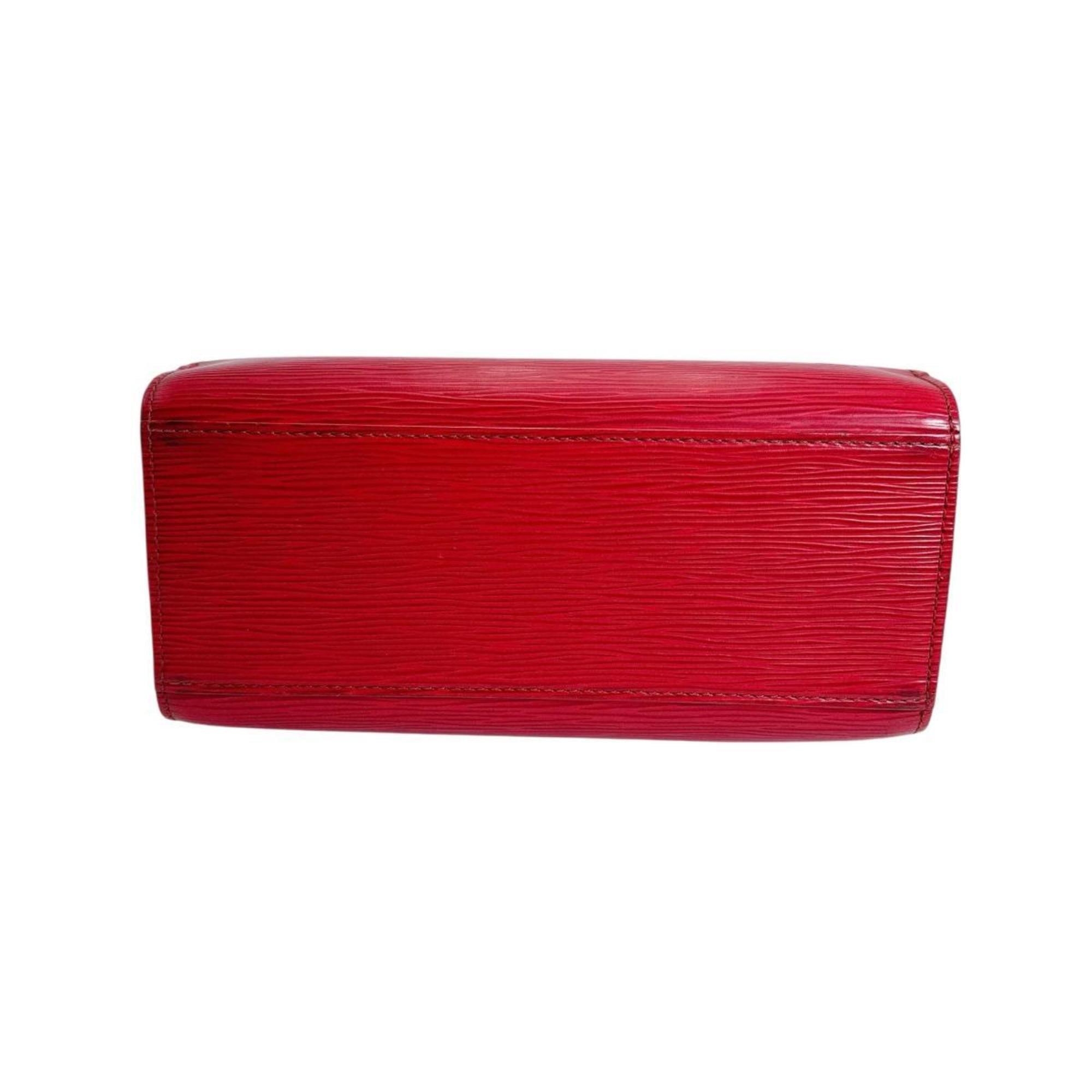 Louis Vuitton Red Color Epi Leather Handbag (Pre-Owned)