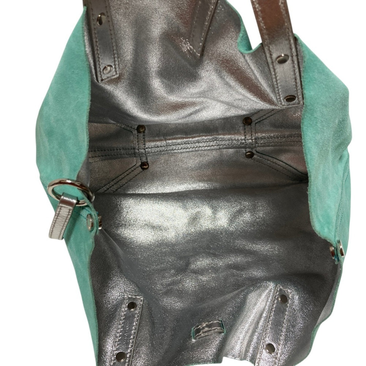 Tiffany Blue Leather Tote Bag (Pre-Owned)