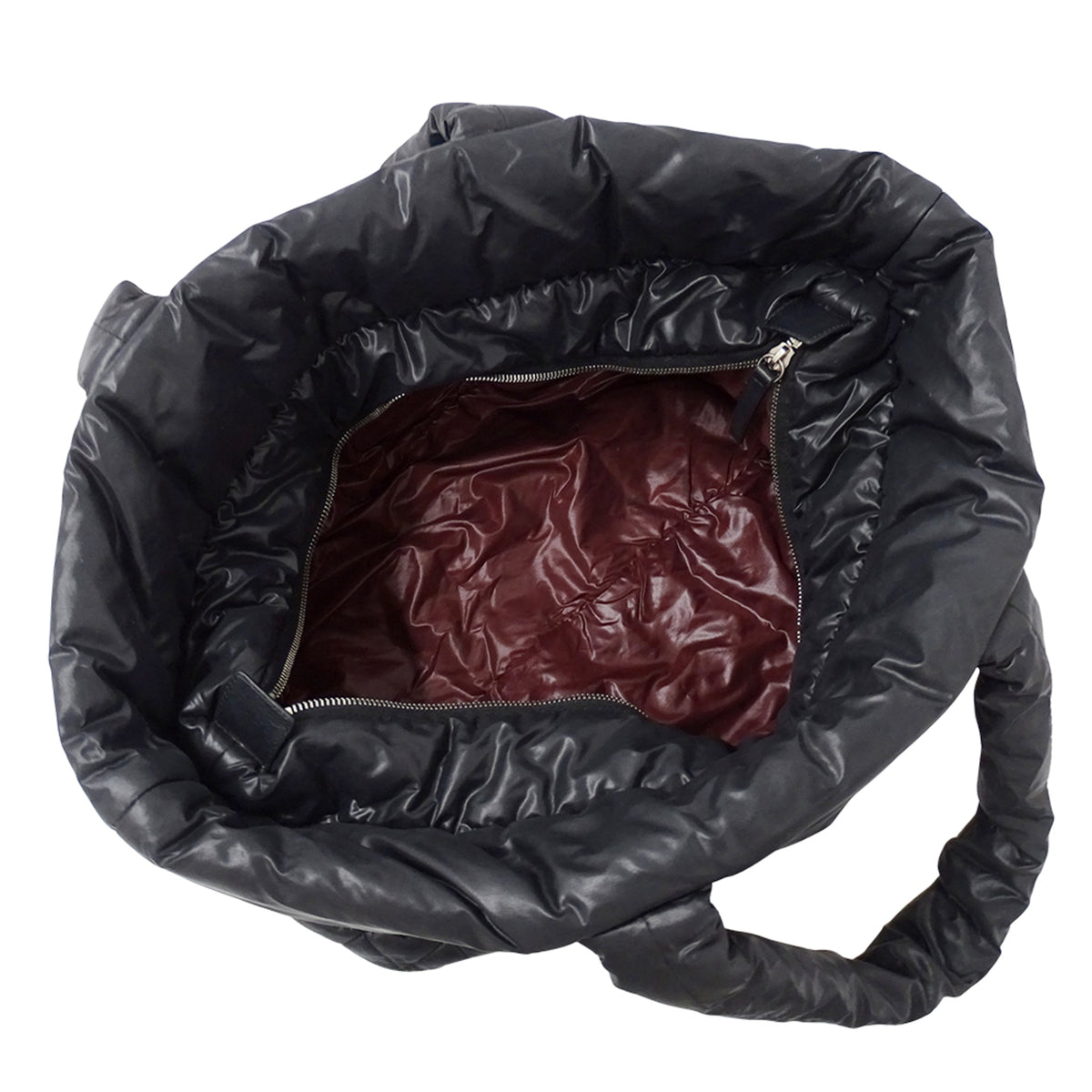 Chanel Black Nylon Handbag Tote Bag (Pre-Owned)