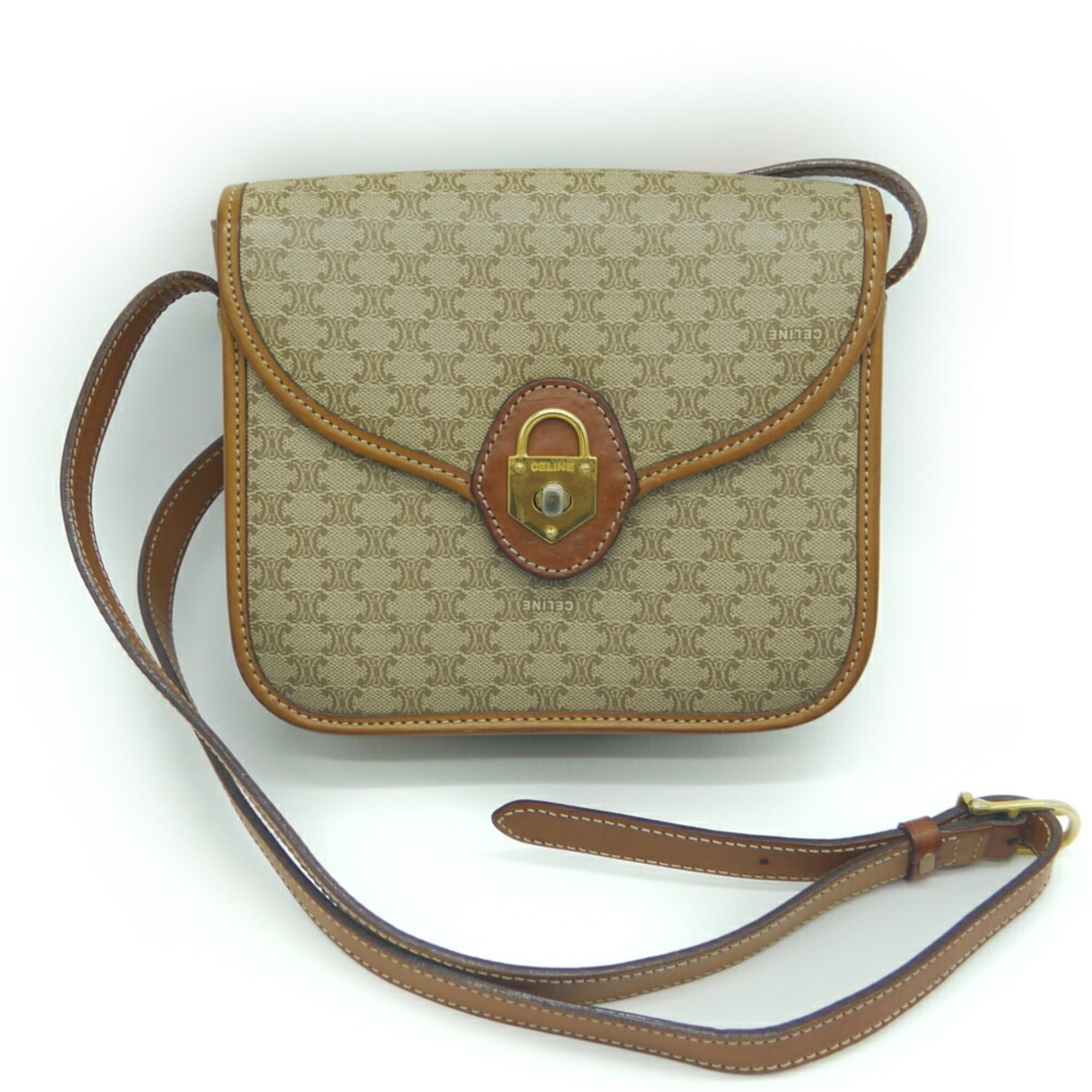 Celine Macadam Pvc Leather Shoulder Bag (Pre-Owned)