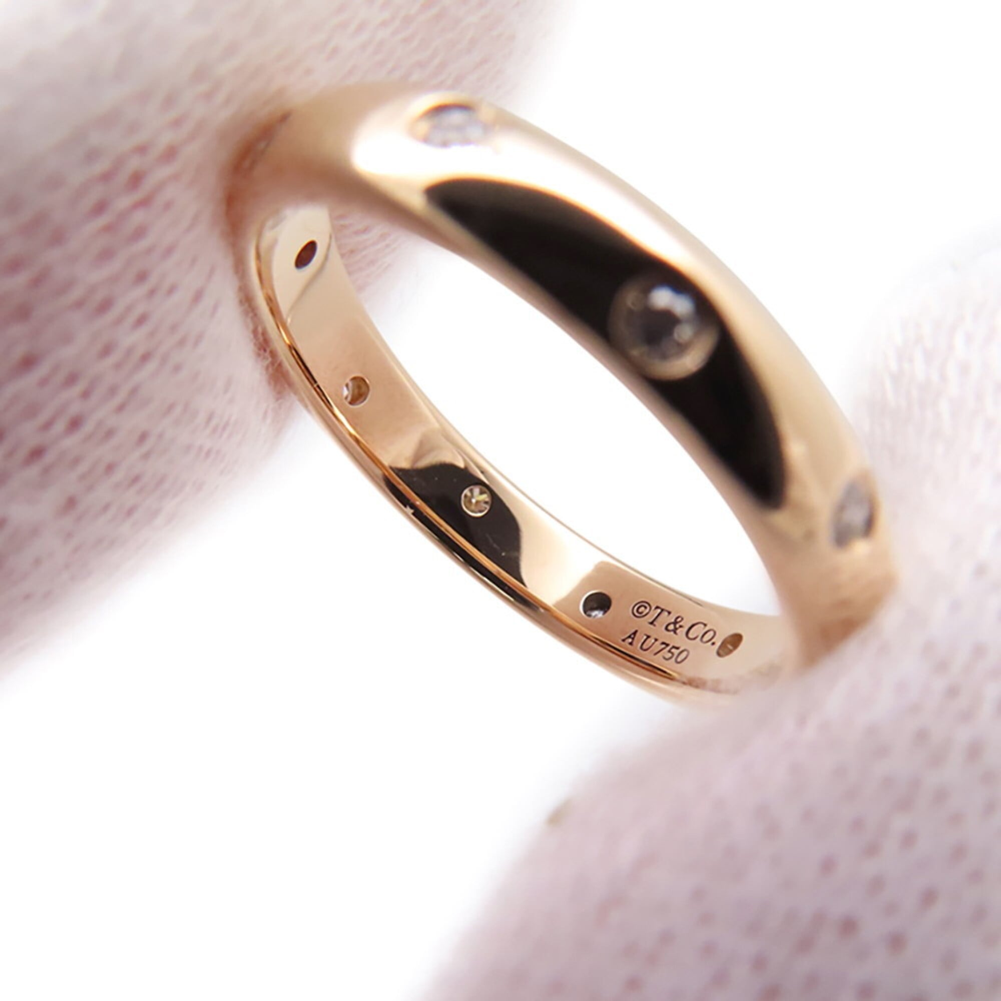 Tiffany Pink Gold (18K) Band Ring (Pre-Owned)