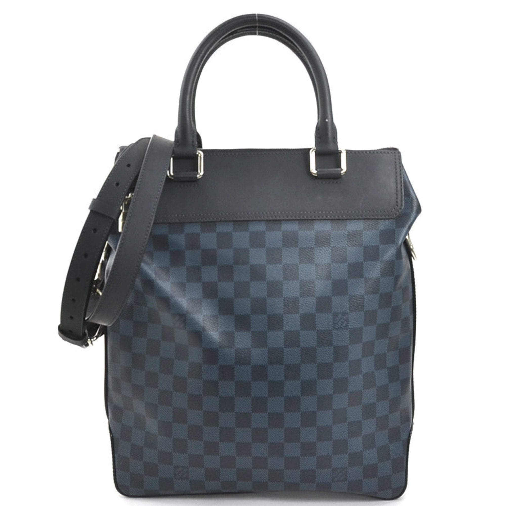 Louis Vuitton Damier Cobalt Damier Cobalt Navy Leather Handbag Shoulder Bag (Pre-Owned)