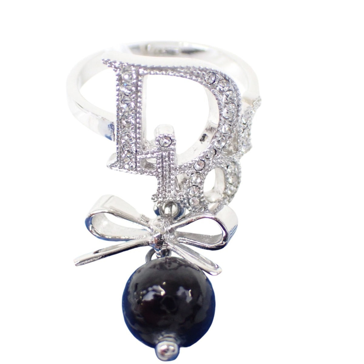 Christian Dior Silver Stainless Steel Band Ring (Pre-Owned)