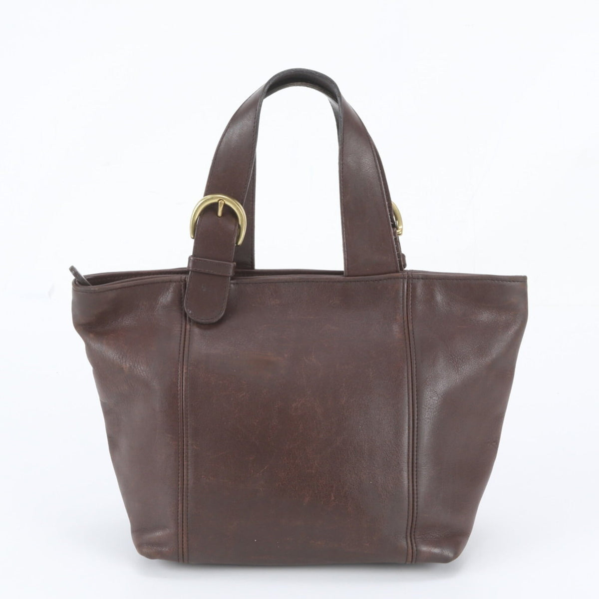 Coach Brown Leather Handbag Tote Bag (Pre-Owned)