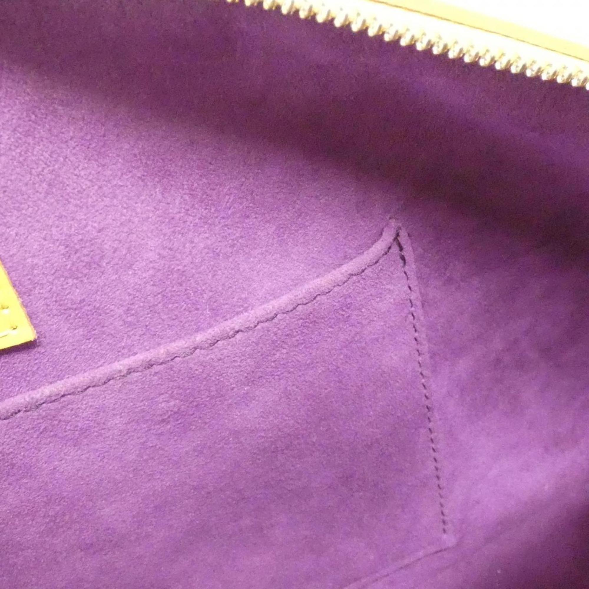 Louis Vuitton Yellow Leather Handbag (Pre-Owned)