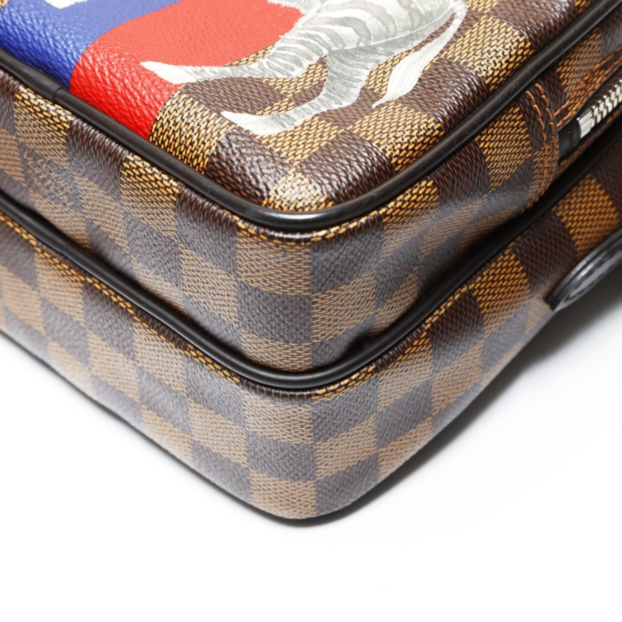 Louis Vuitton Brown Clear Damier Canvas Shoulder Bag (Pre-Owned)