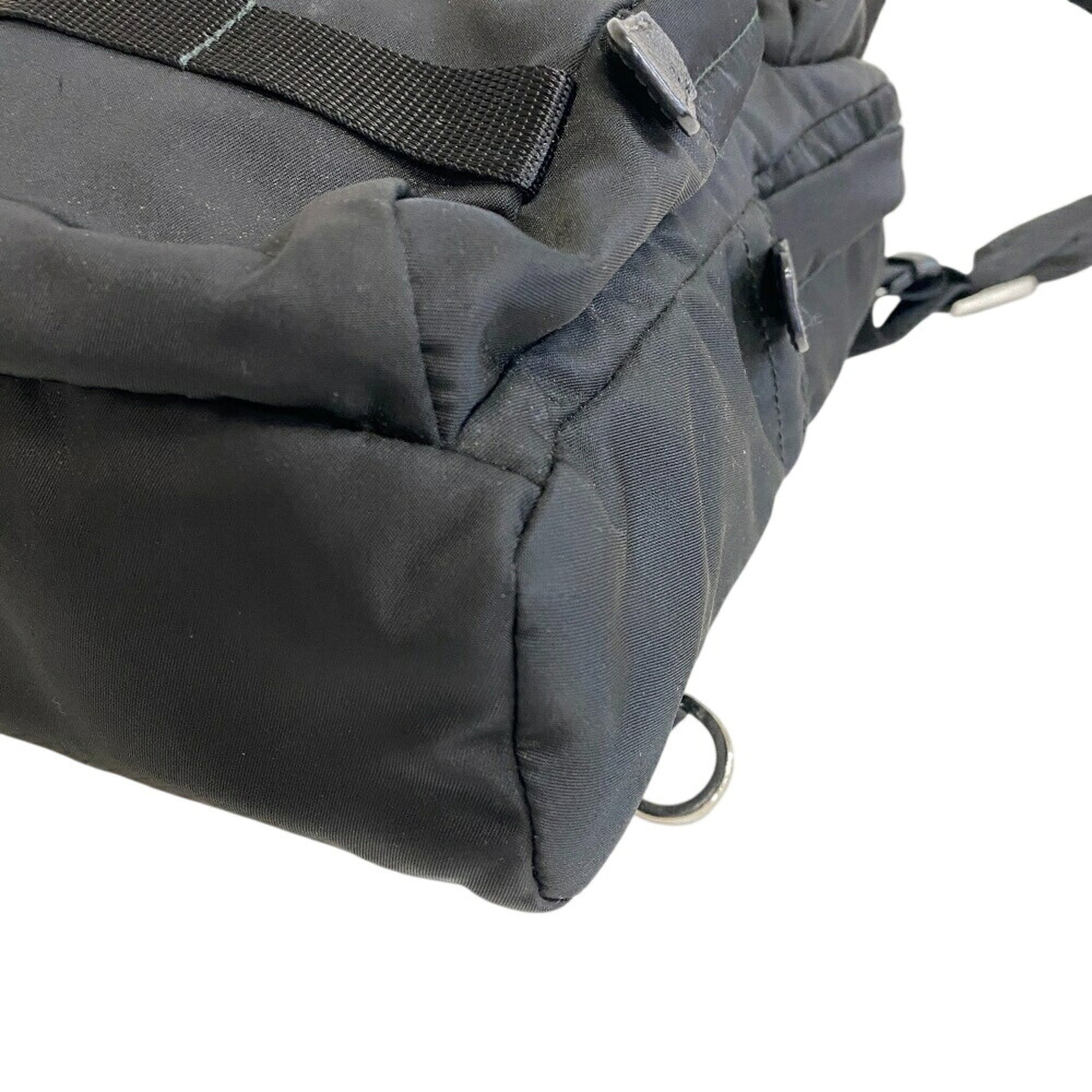 Prada Black Nylon Shoulder Bag Sling Bag (Pre-Owned)