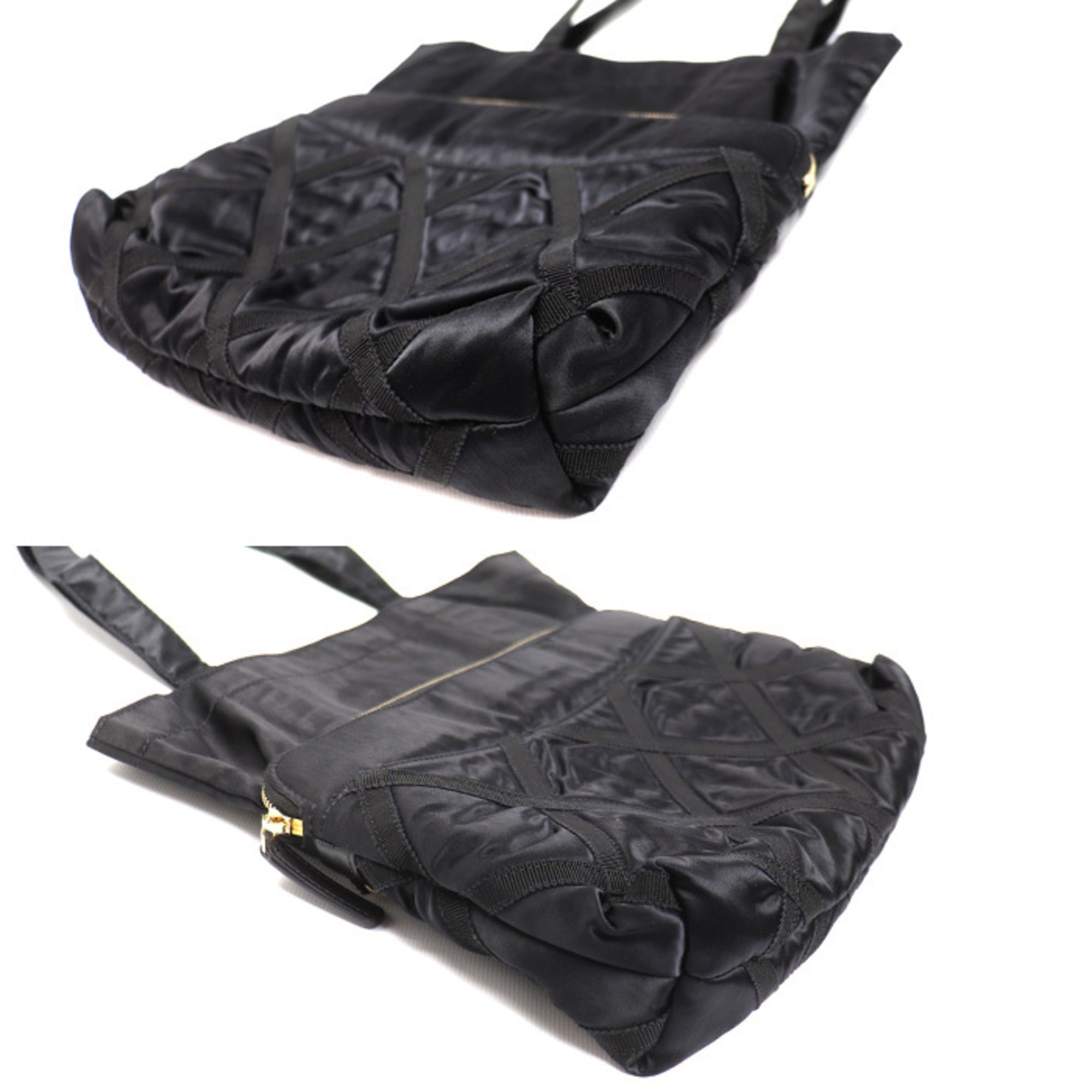 Chanel Black Nylon Pouch Tote Bag (Pre-Owned)