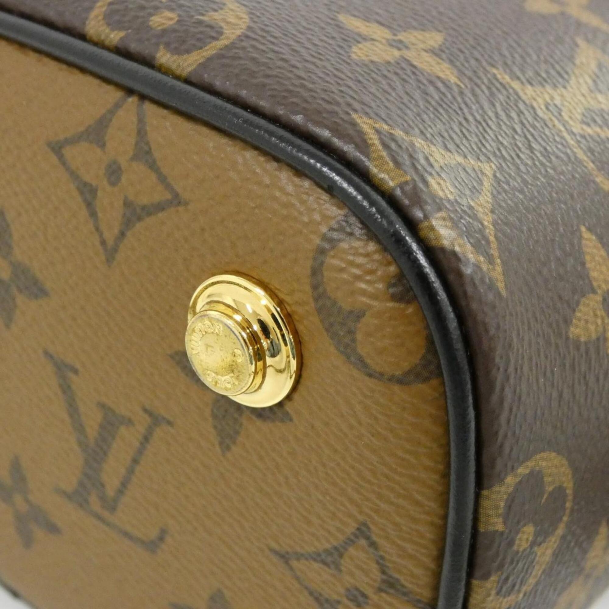 Louis Vuitton Marron Coated Canvas Handbag (Pre-Owned)