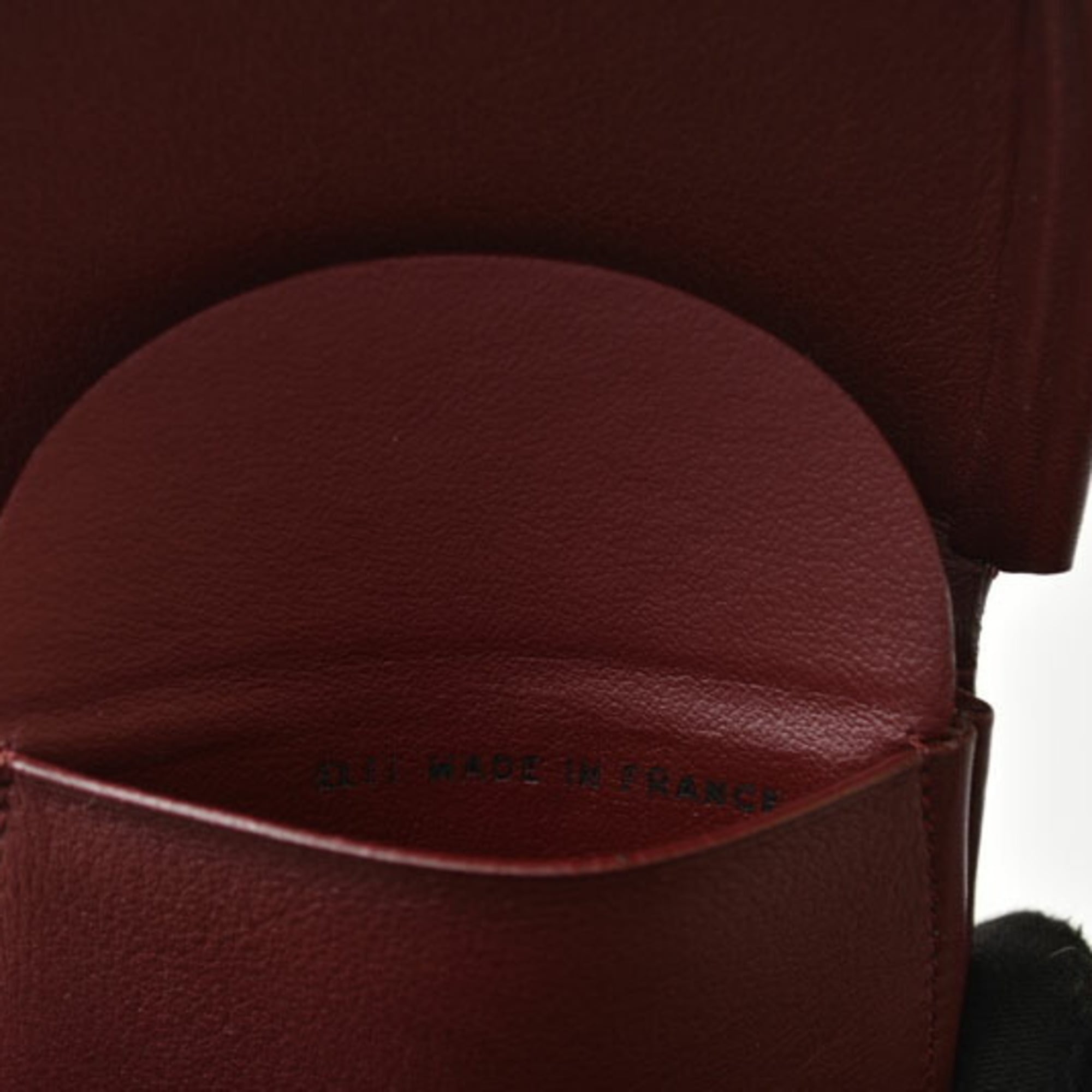 Cartier Must Bordeaux Leather Coin Purse/Coin Case (Pre-Owned)