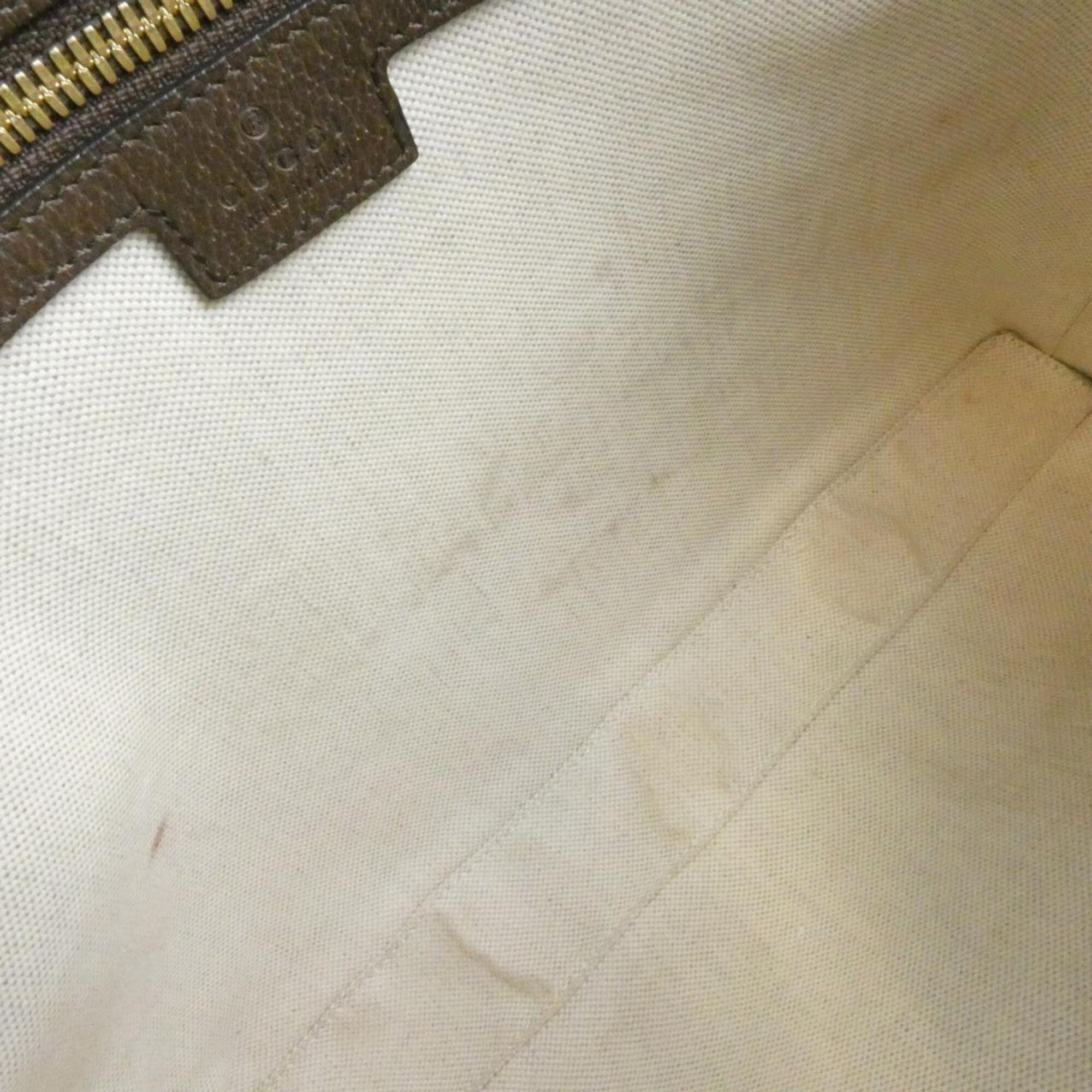 Gucci Brown Camel Gg Canvas Shoulder Bag (Pre-Owned)