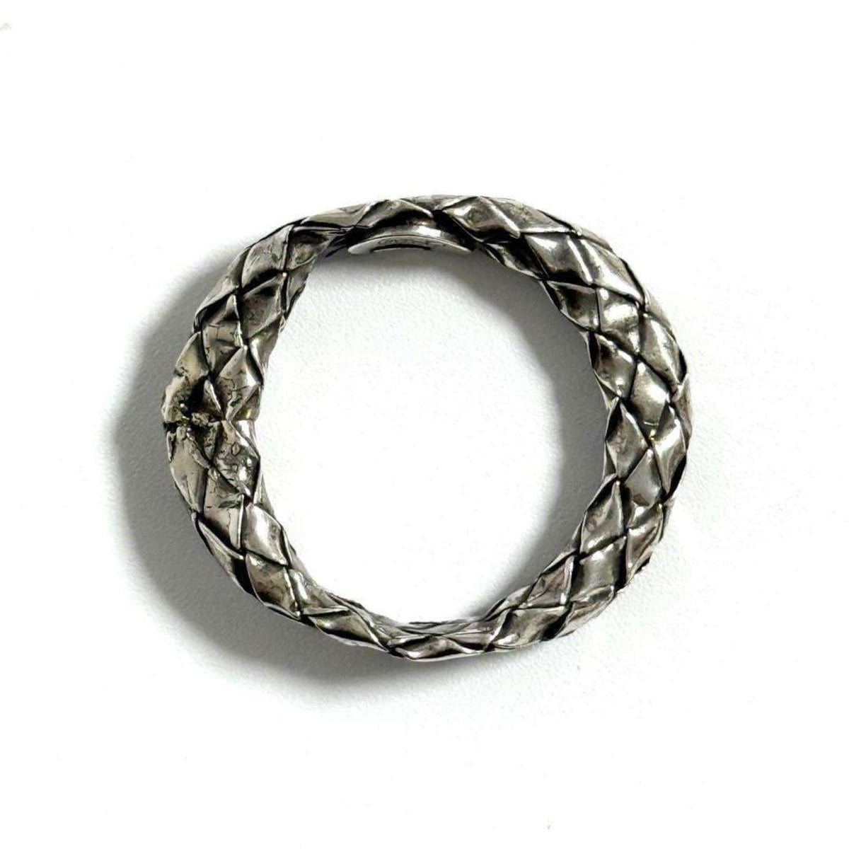 Bottega Veneta Silver 925 Band Ring (Pre-Owned)