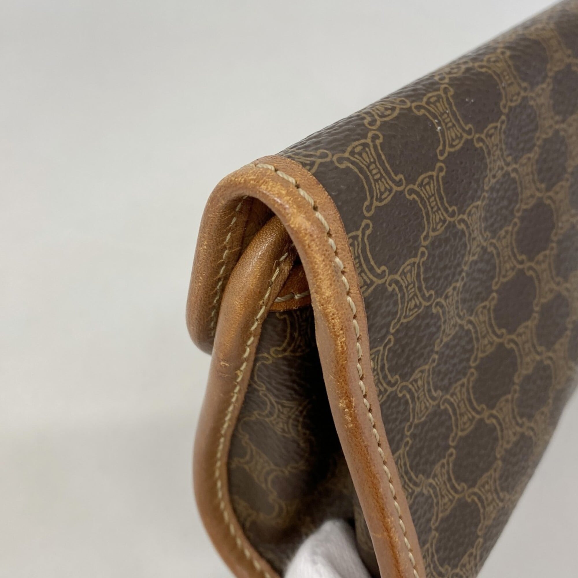 Celine Brown Pvc Pouch (Pre-Owned)