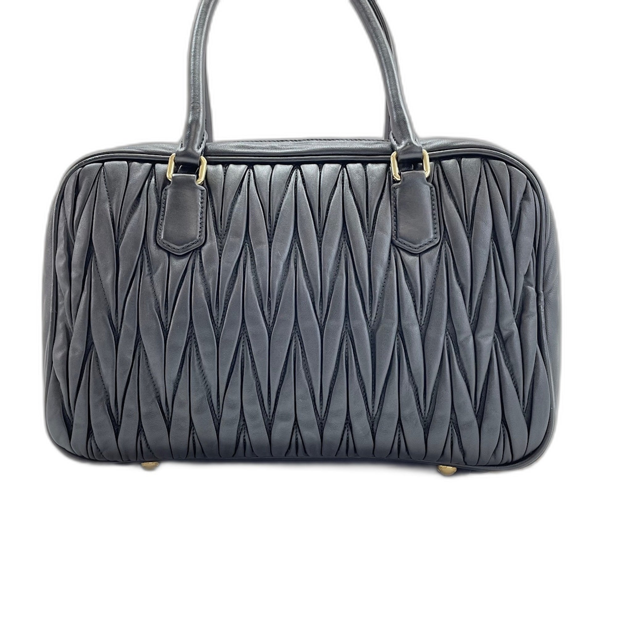 Miu Miu Matelasse Black Handbag (Pre-Owned)