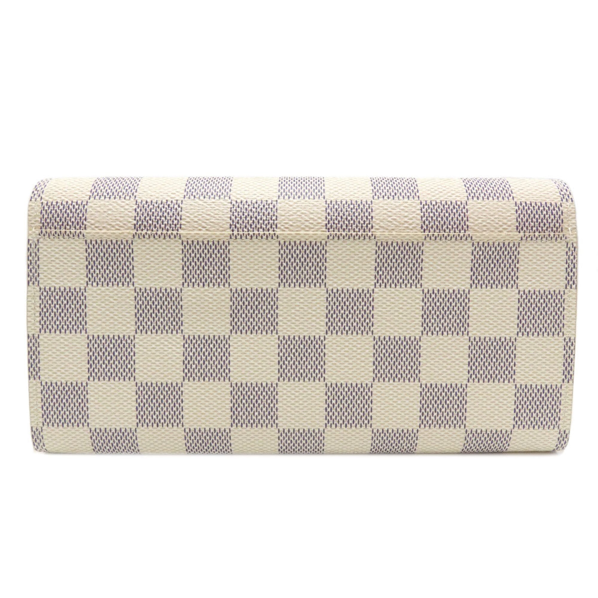 Louis Vuitton Damier Azur Damier Canvas Long Wallet (Bi-Fold) (Pre-Owned)