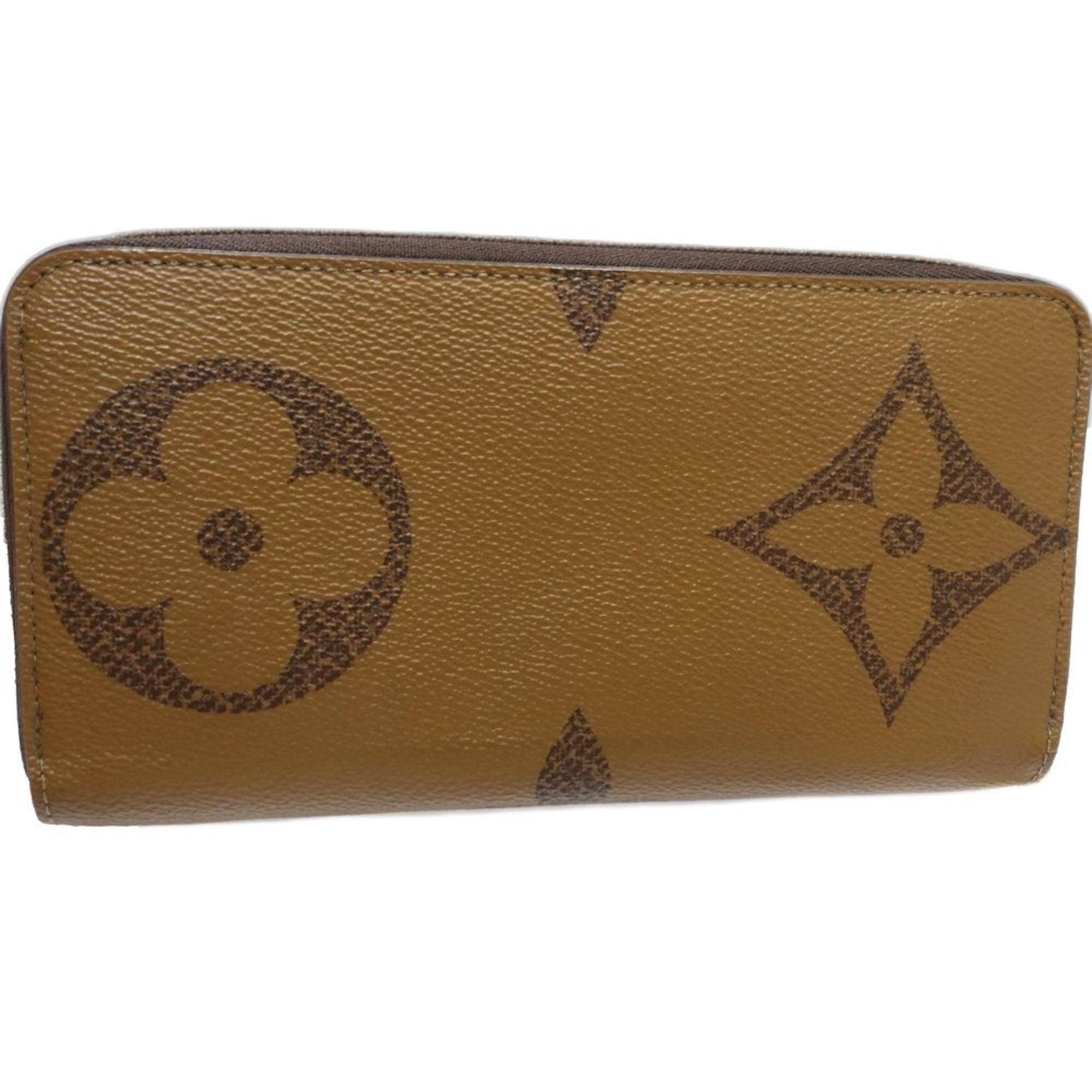 Louis Vuitton Beige Monogram Canvas Long Wallet (Bi-Fold) (Pre-Owned)