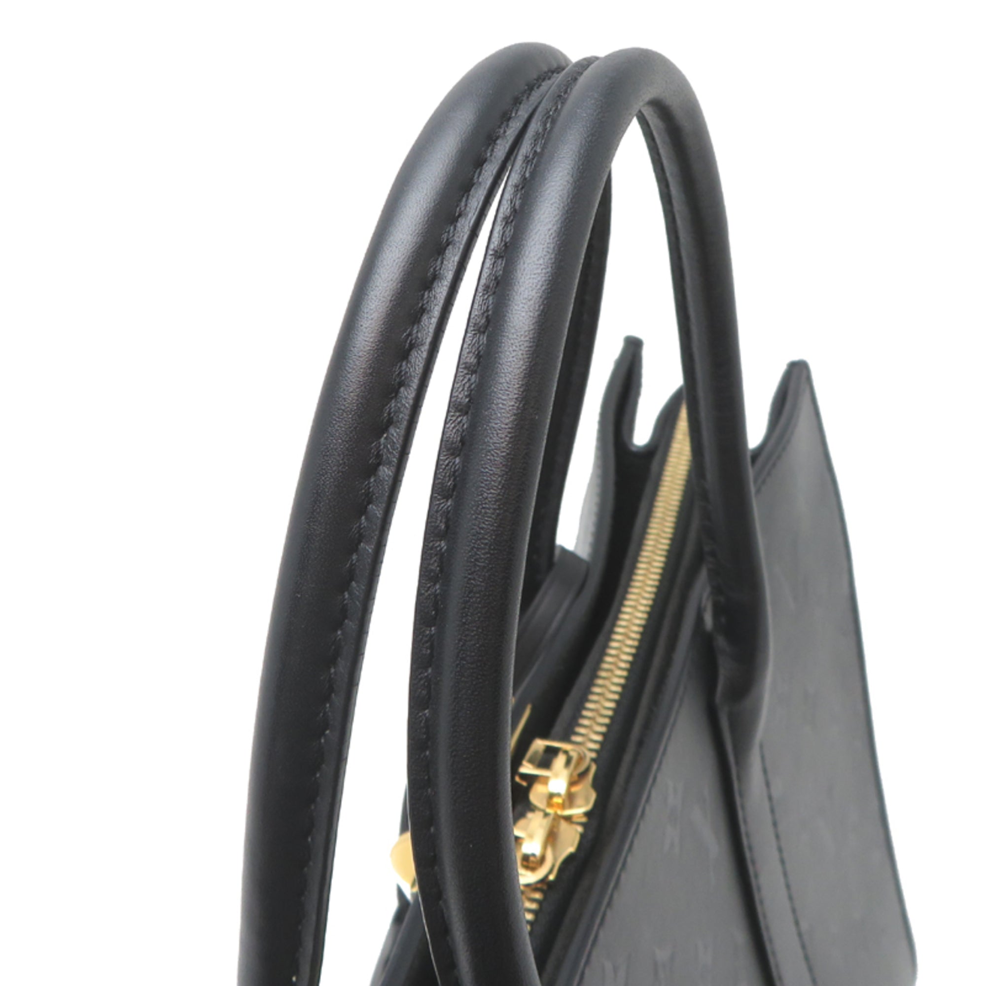 Louis Vuitton Black Noir Monogram Shadow Handbag (Pre-Owned)