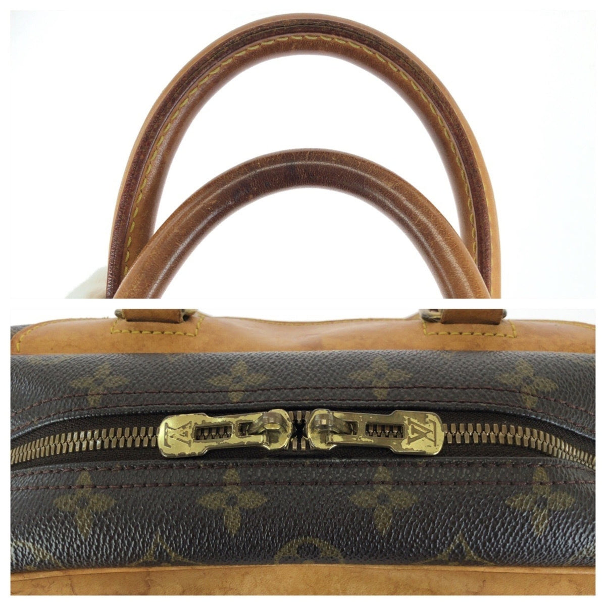 Louis Vuitton Monogram Brown Pvc Leather Handbag (Pre-Owned)
